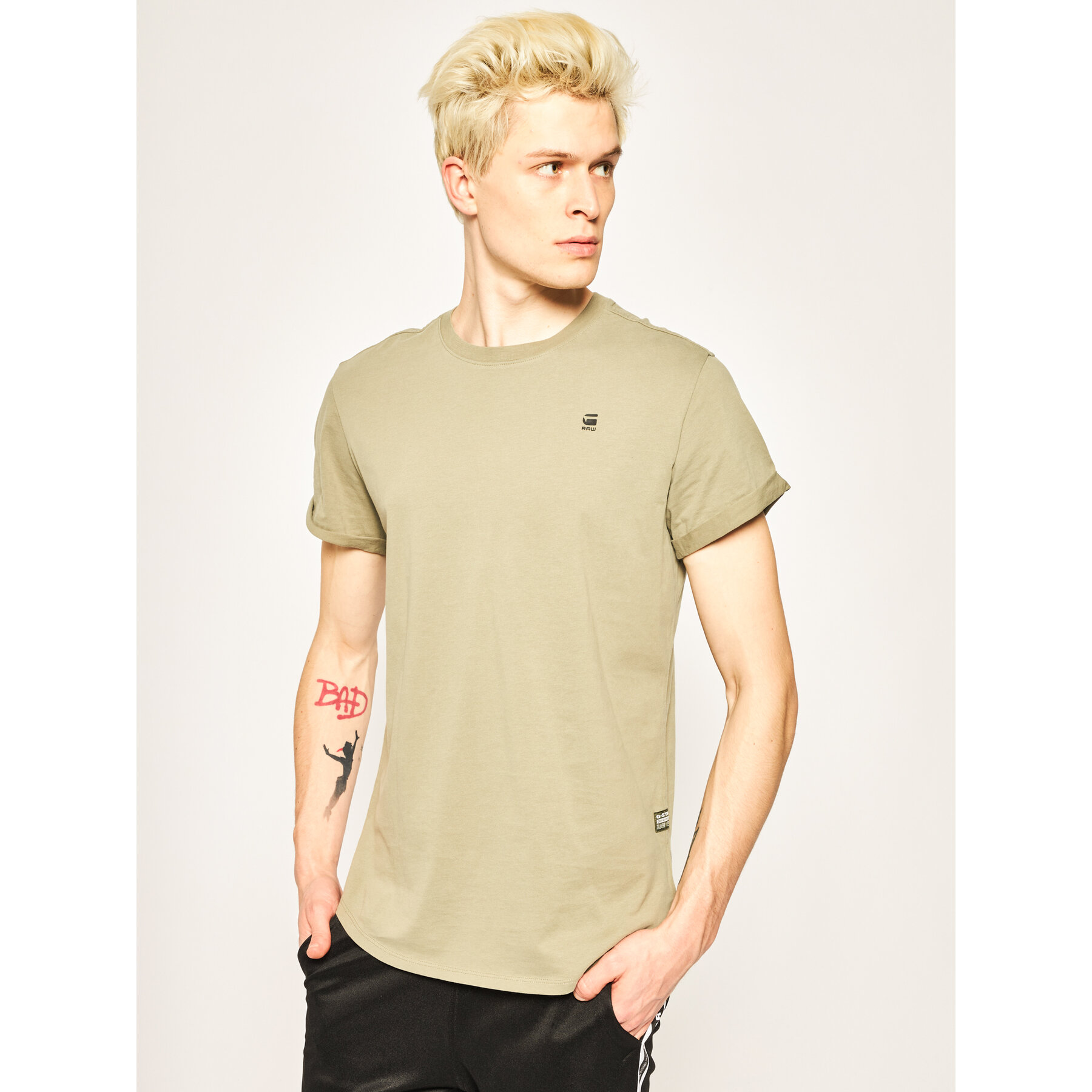 G-Star Raw Póló Sustainable D16396-B353-2199 Zöld Relaxed Fit