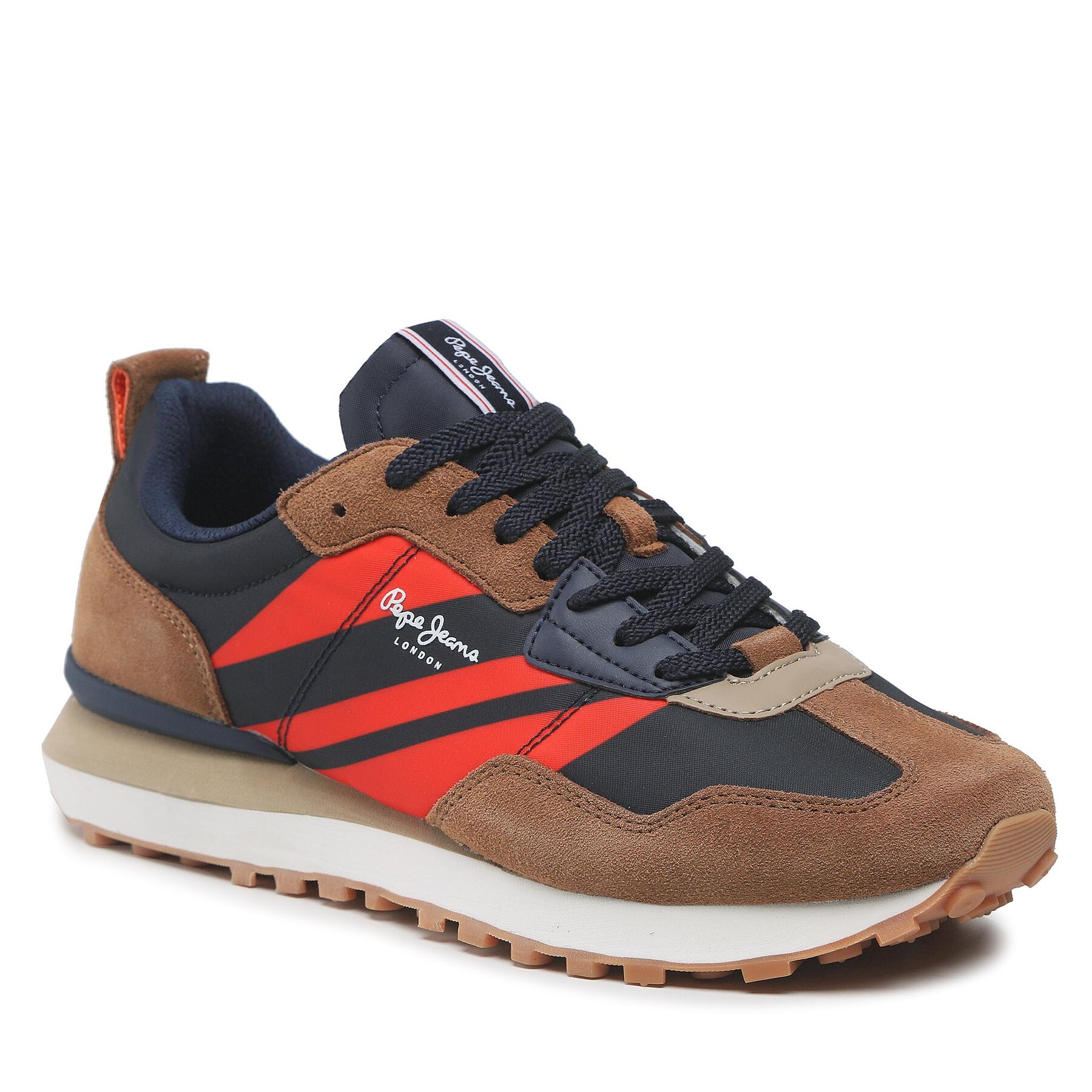 Sneakers Pepe Jeans Foster Man Flag PMS30853 Cognac 879 879 imagine 2022 reducere