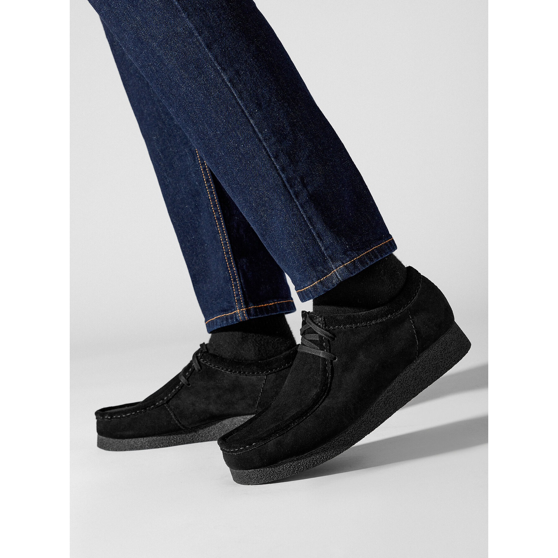 Mokasíny Clarks Wallabee Evo 261728207 Čierna
