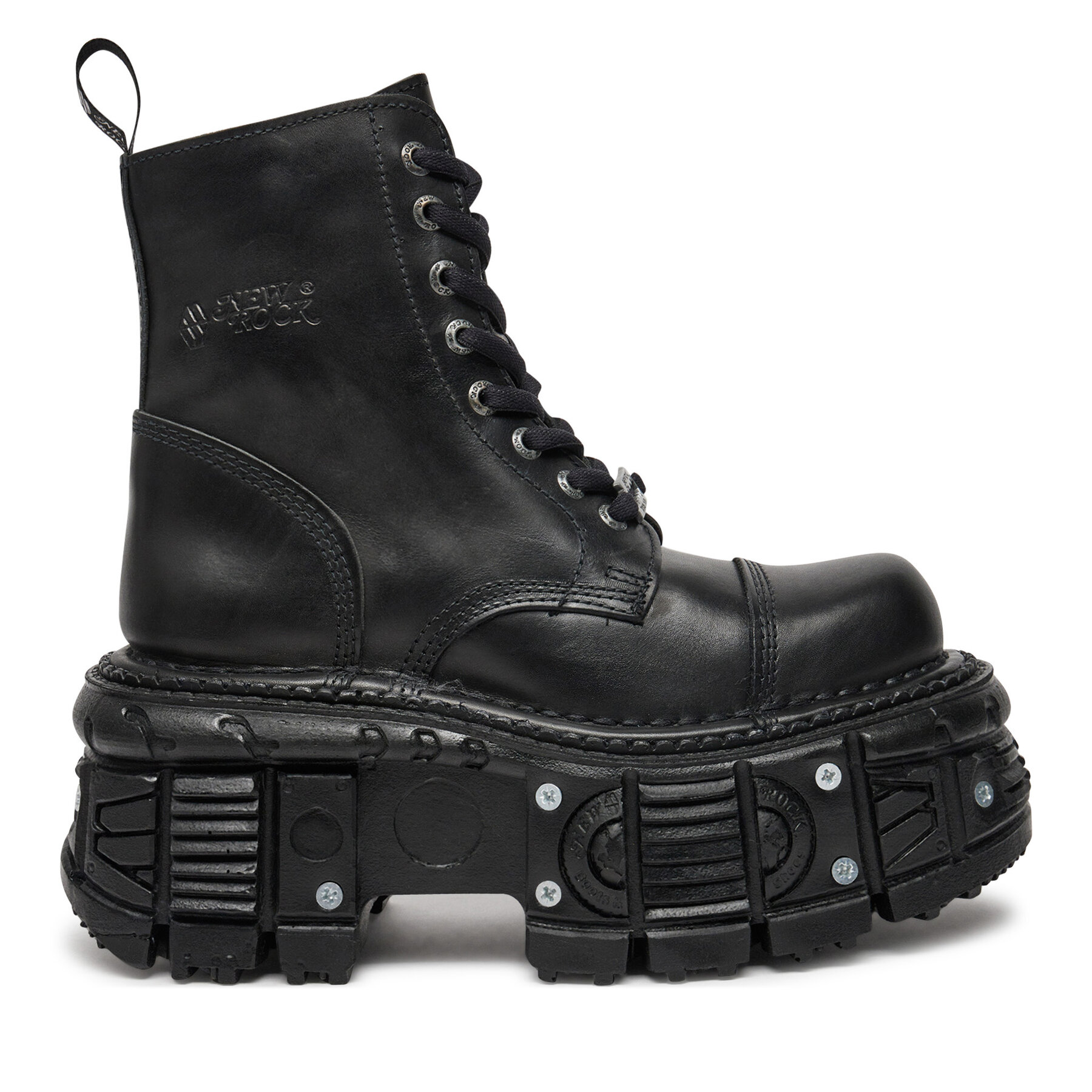 Damskie Glany NEW ROCK, Rozmiar 37 Czarny M-TANK083-C1