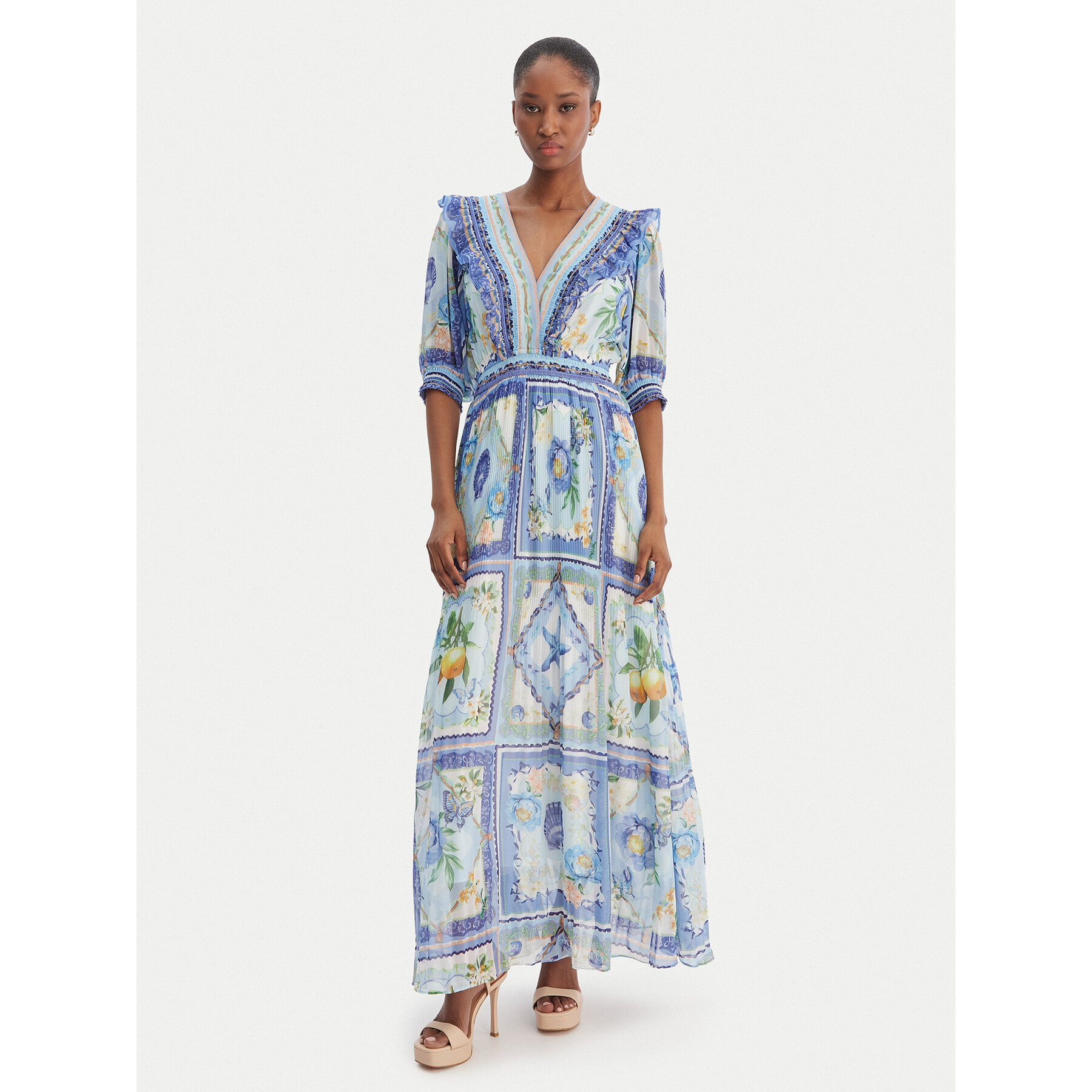 Hale Bob Sommerkleid Lovisa 5YXP670A Blau Regular Fit