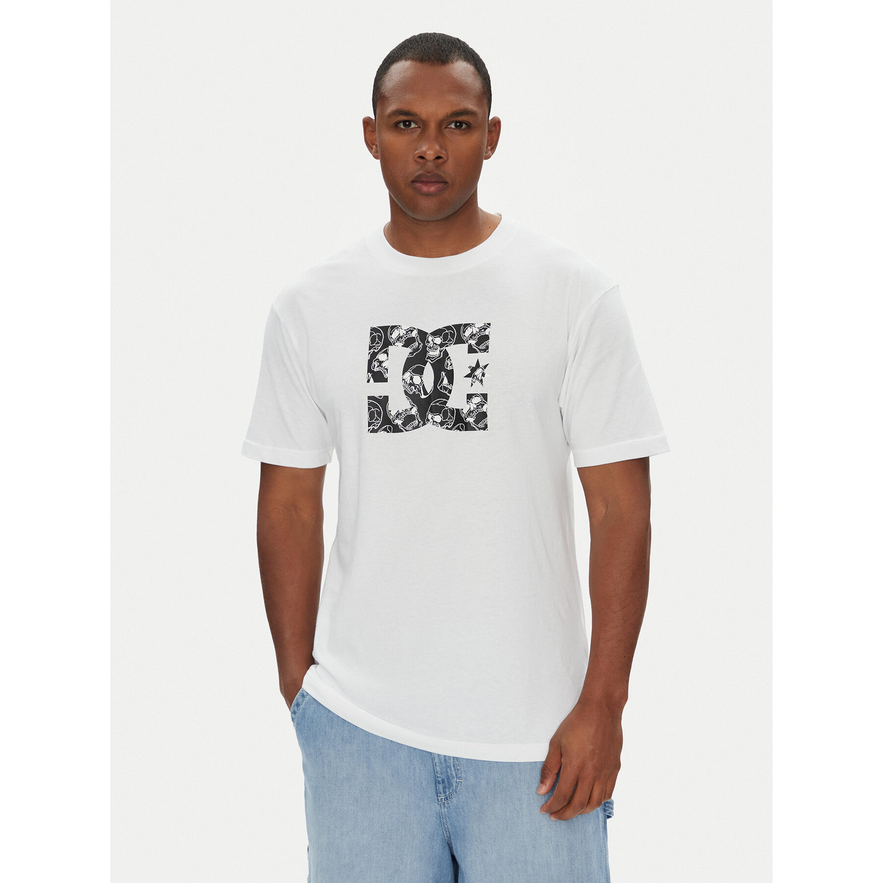DC Shoes Póló ADYZT05461 Fehér Regular Fit