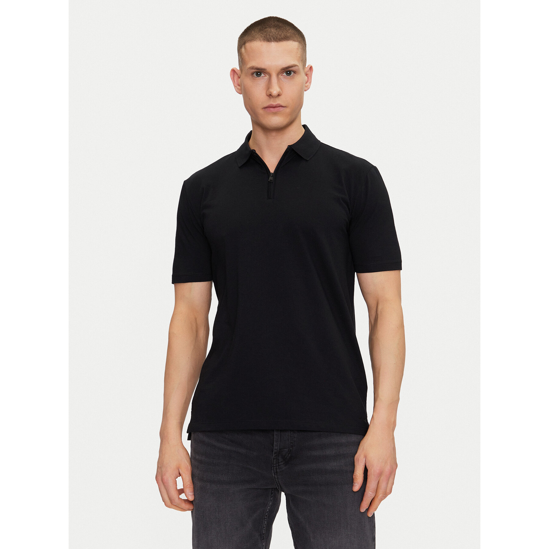 HUGO Polo Dekok233 50543368 Crna Regular Fit