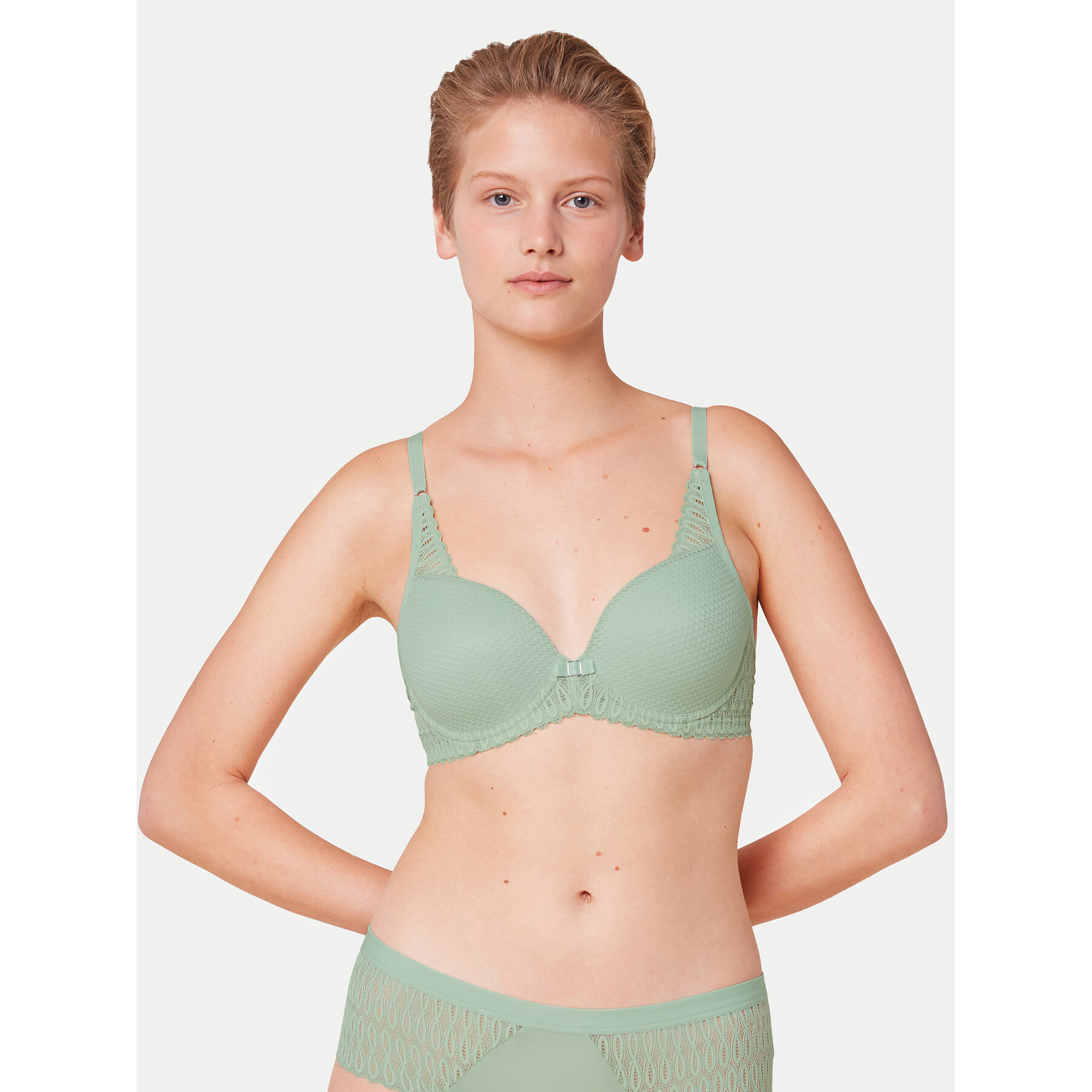 Triumph Reggiseno con ferretto Aura Spotlight 10216459 Verde