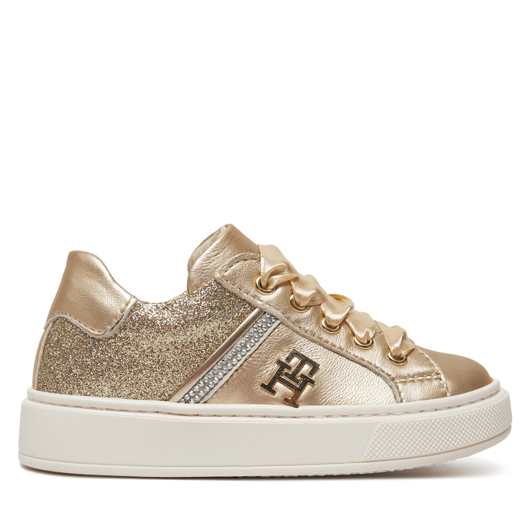 Сникърси Tommy Hilfiger Sneaker Bassa Allacciata T1A9-33932-0829 S Златист