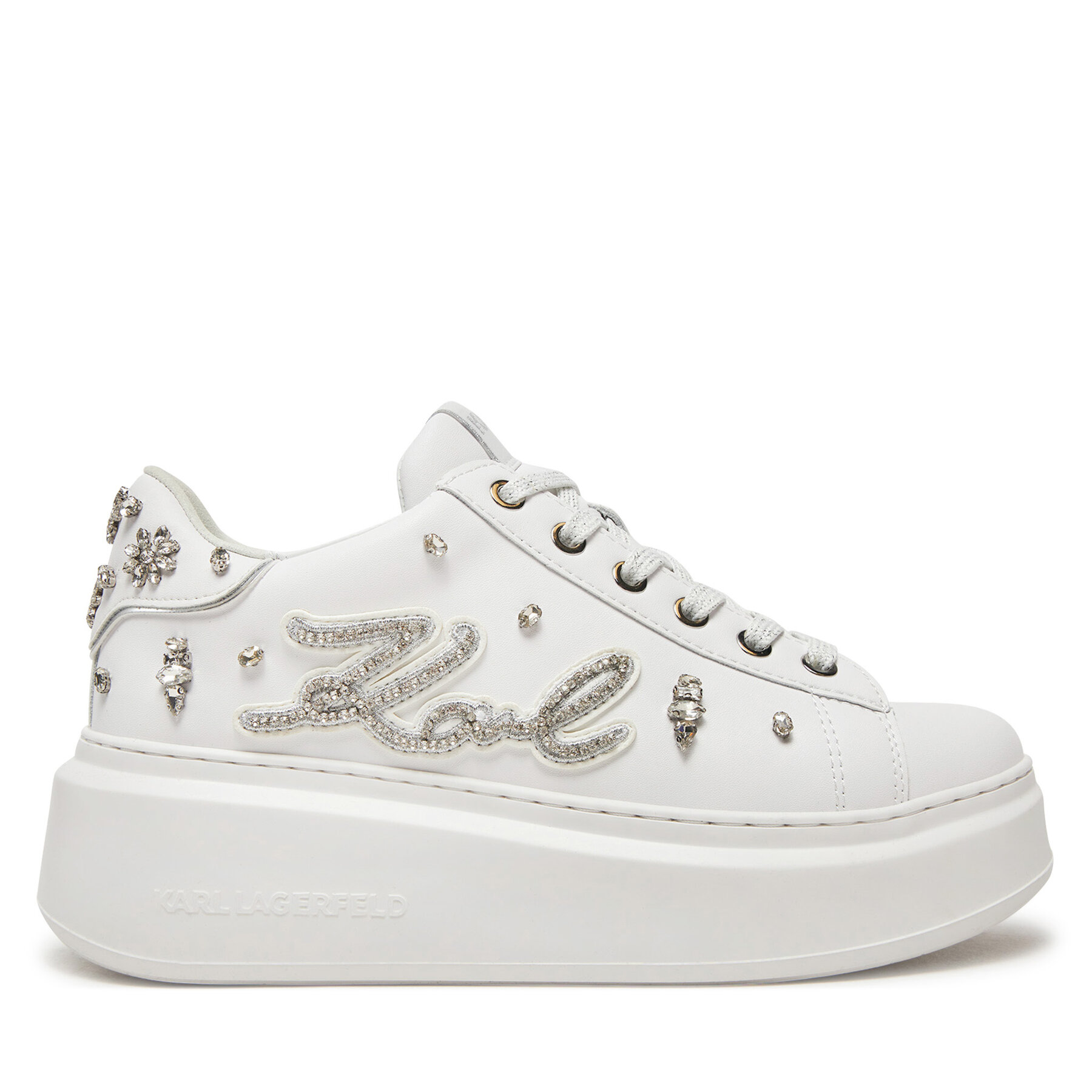 Damskie Sneakersy KARL LAGERFELD, Rozmiar 41 Biały Ankapri KL63525