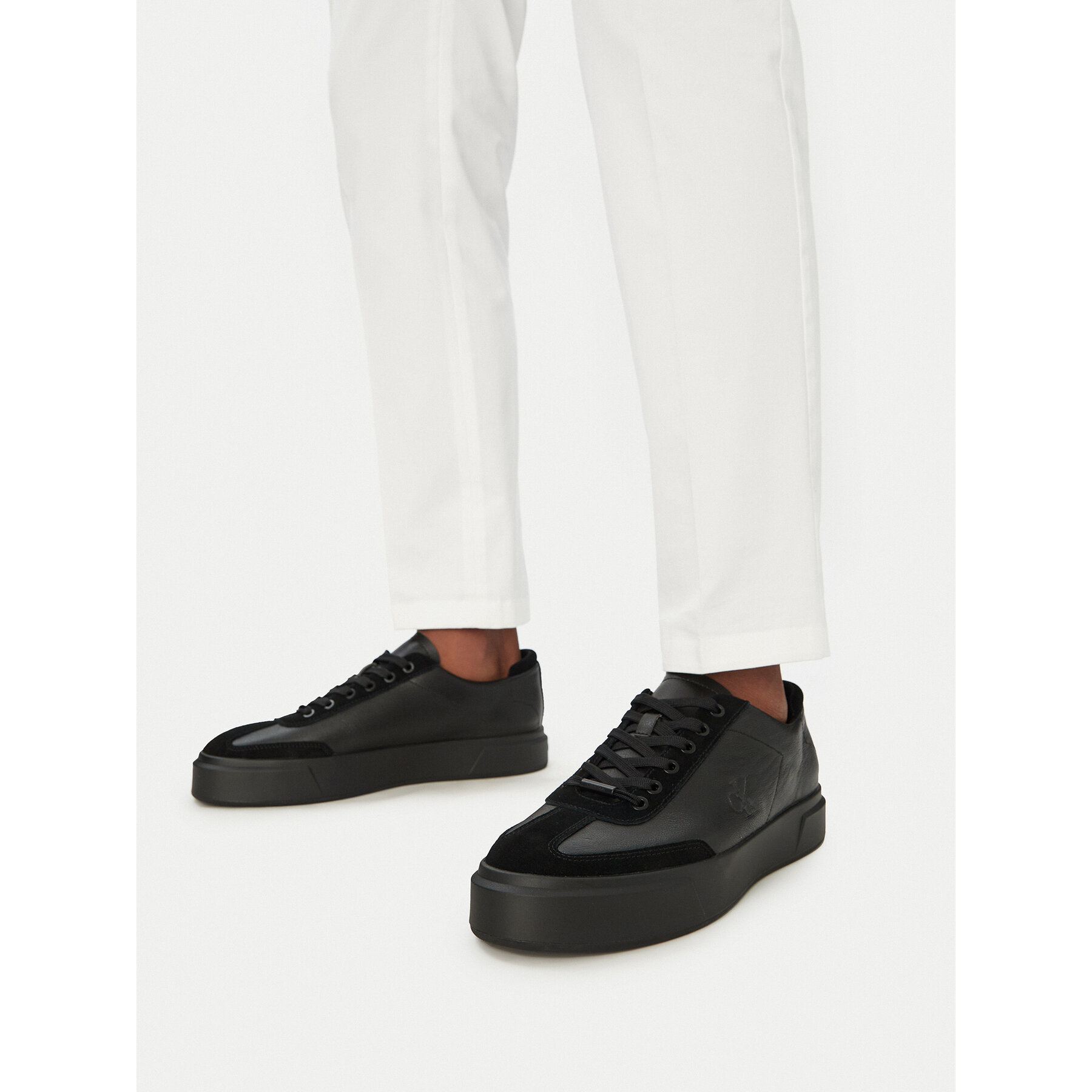 Sneakers Calvin Klein Basket Cupsole Lup Wt Lth HM0HM02133 Negru
