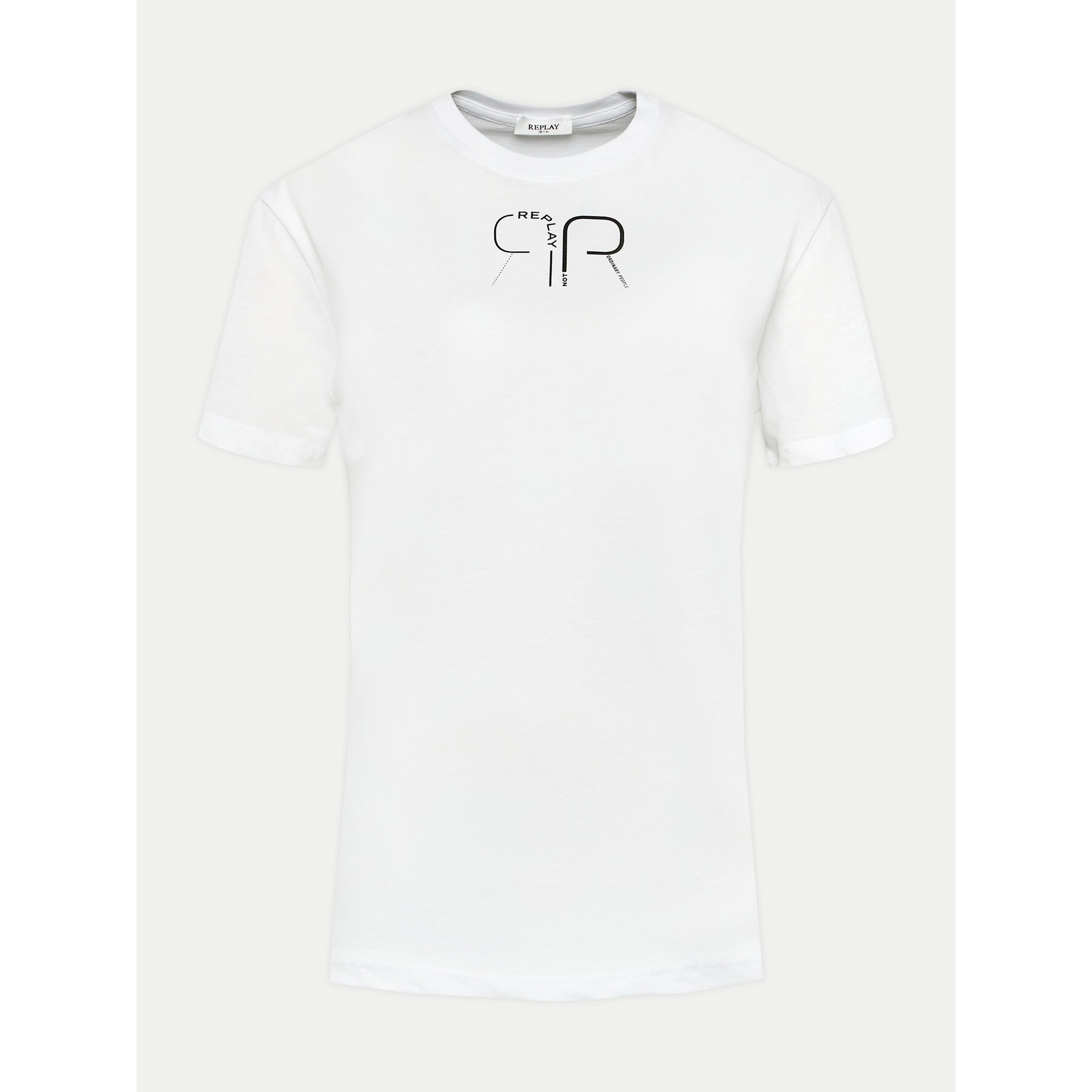 Replay Póló W3566P.000.23612P Fehér Regular Fit