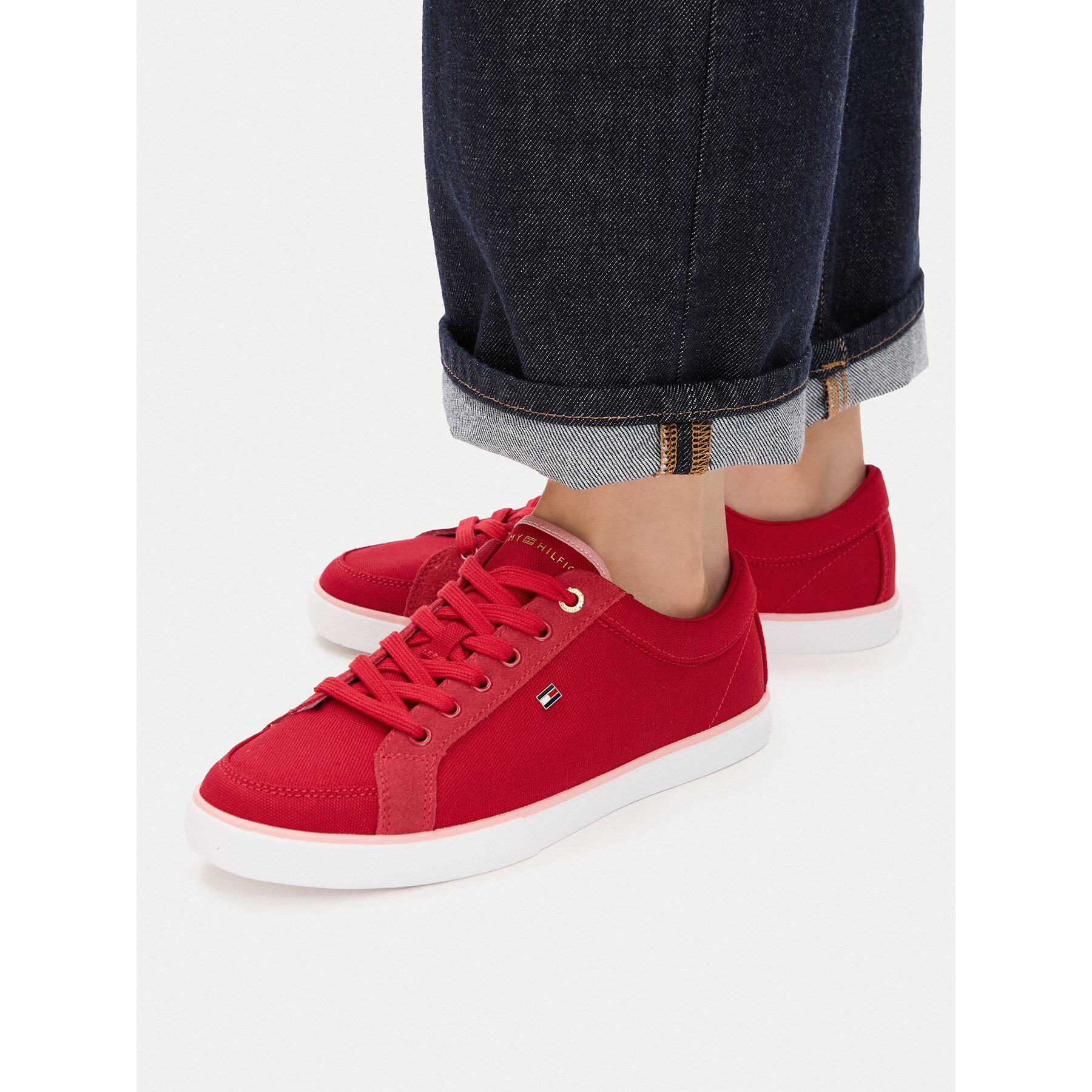 Teniși Tommy Hilfiger Th Low Vulc FW0FW09390 Roșu