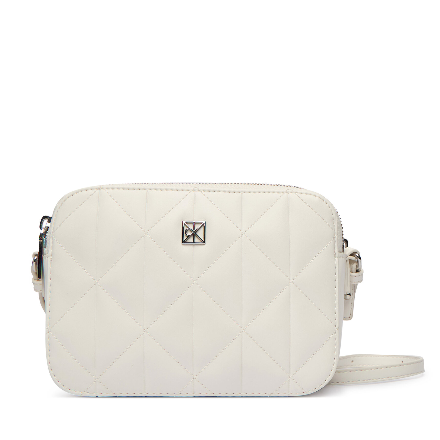 Дамска чанта Calvin Klein Quilted Camera Bag LV04F3328G Бял