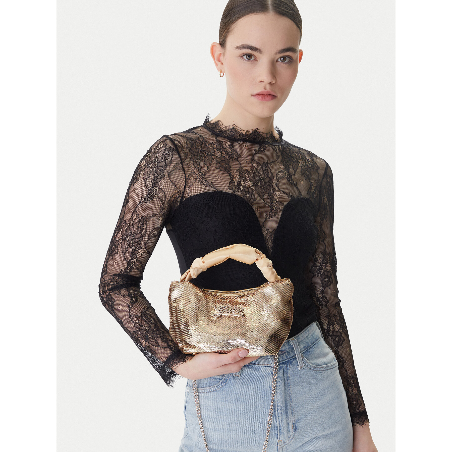 Дамска чанта Guess J5BZ01 W3820 Златист