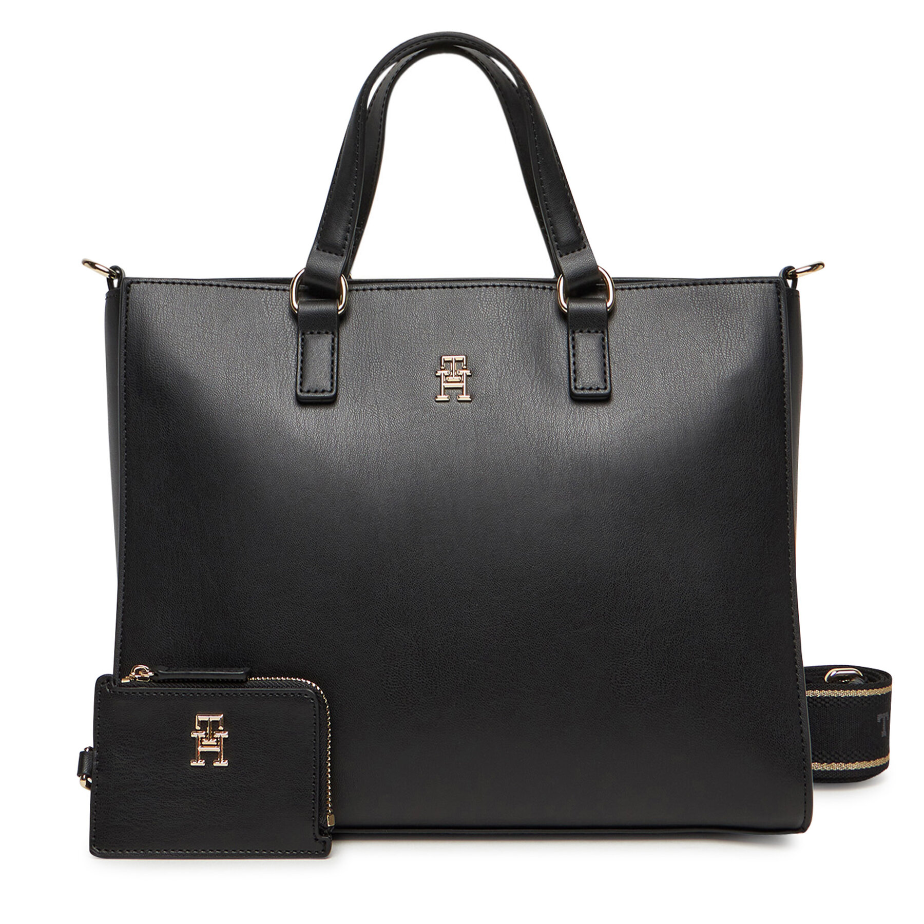 Kabelka Tommy Hilfiger Th Joy Satchel AW0AW16814 Čierna