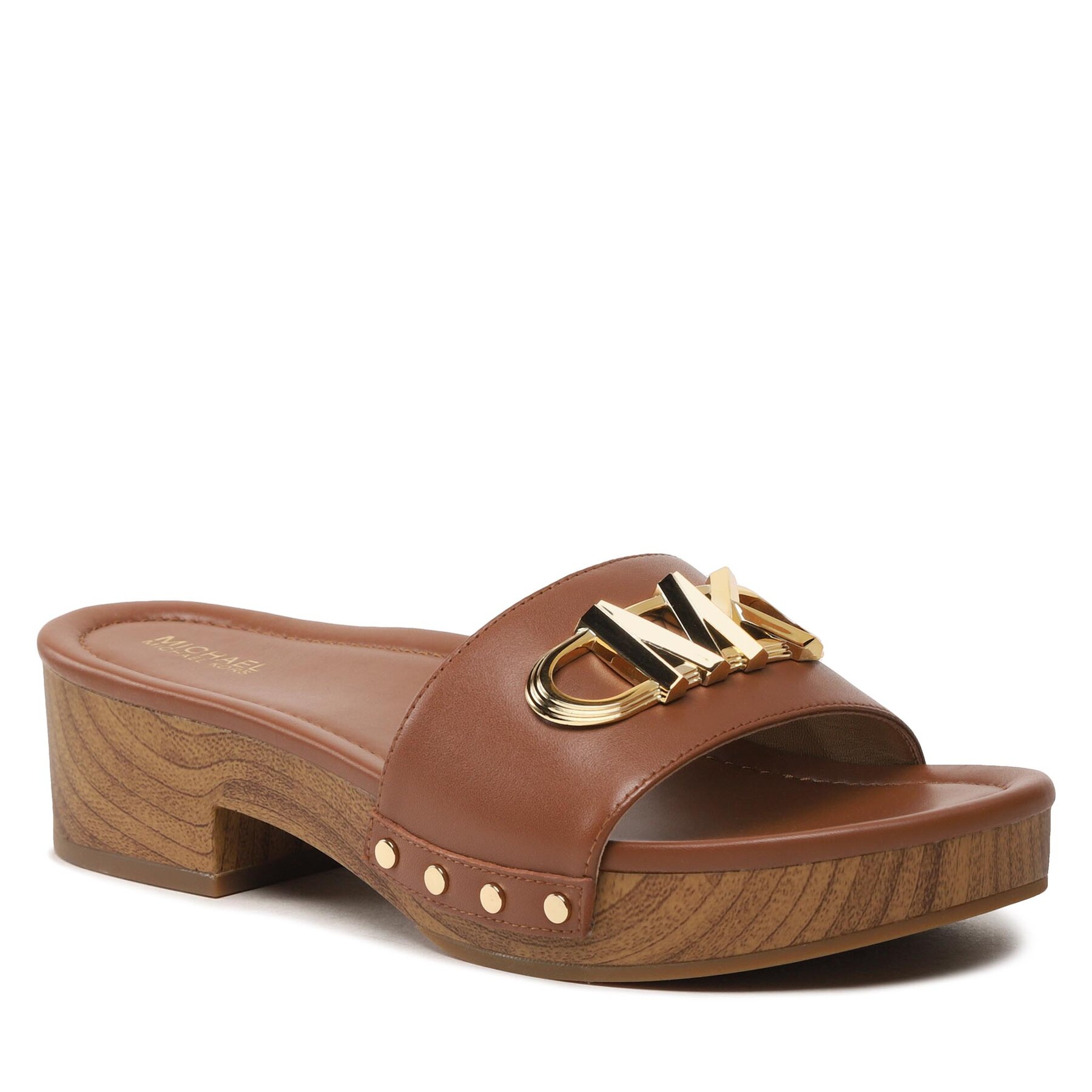 Șlapi MICHAEL Michael Kors Parker Slide 40S3PKFS3L Luggage epantofi.ro imagine noua