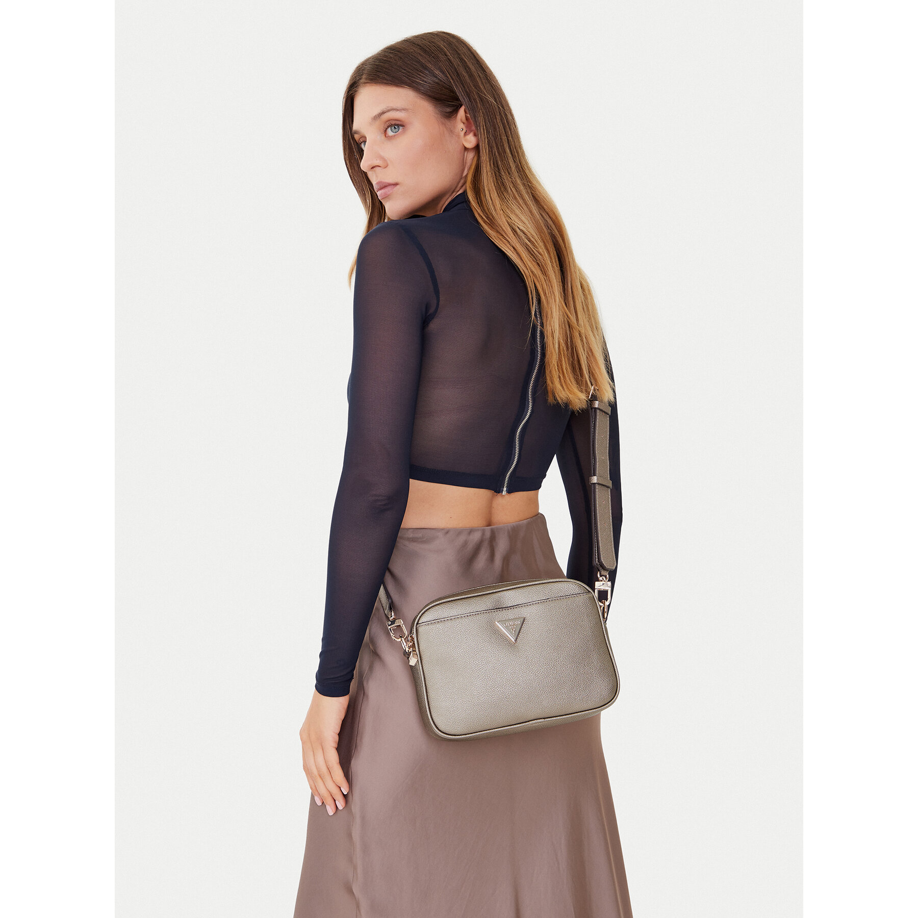 Дамска чанта Guess Meridian II HWBG69 74140 Златист