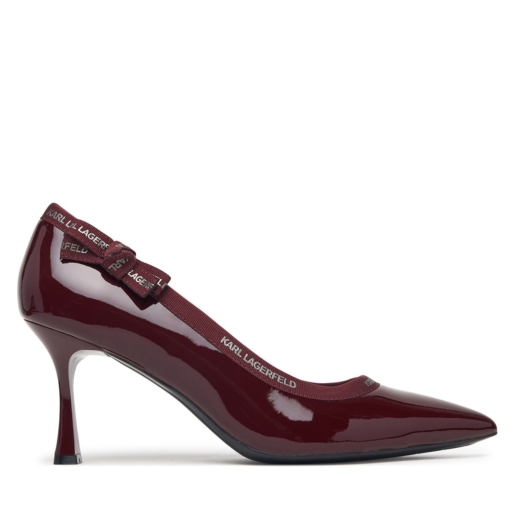 Pantofi cu toc subțire KARL LAGERFELD Sienna KL32708R Vișiniu