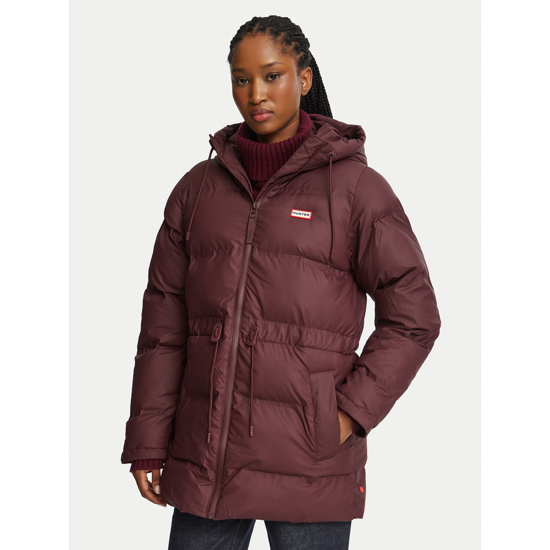 Hunter Zimska jakna HARW0002252 Tamnocrvena Regular Fit