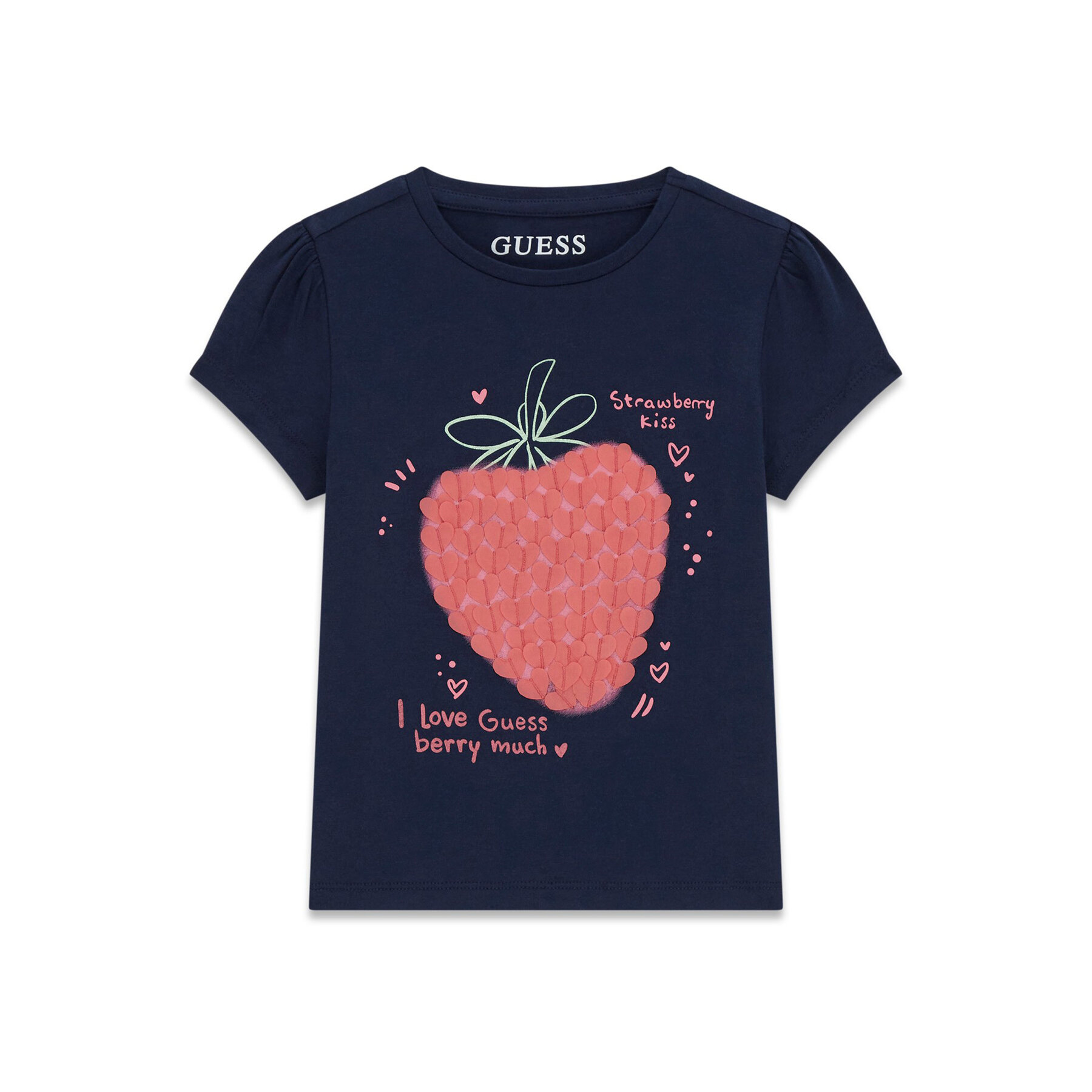 Guess Majica K6GI07 K6YW4 Mornarsko modra Regular Fit