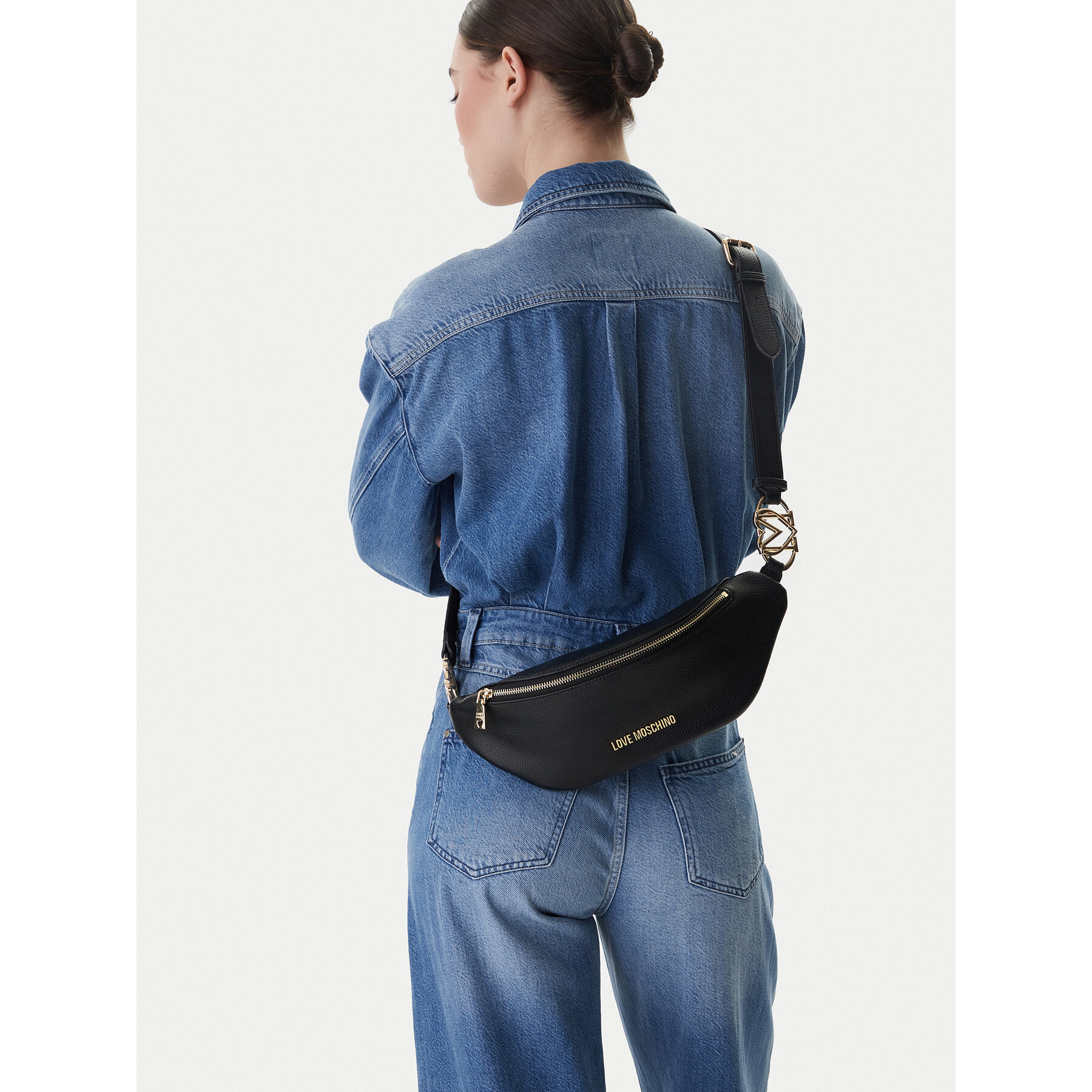 Τσαντάκι Μέσης﻿ LOVE MOSCHINO JC4010PP1OLB0000 Μαύρο