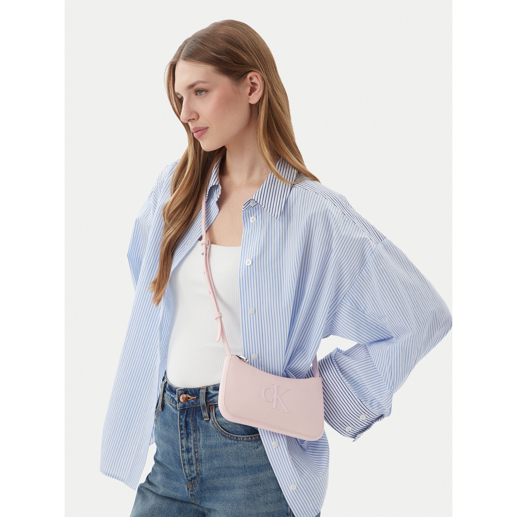 Geantă Calvin Klein Bold Ck Mini Bag LV04F1125G Roz