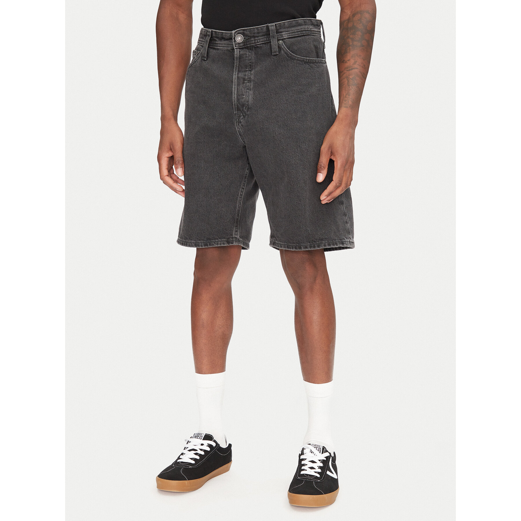 Jack & Jones Jeansshorts Alex 12269532 Schwarz Baggy Fit