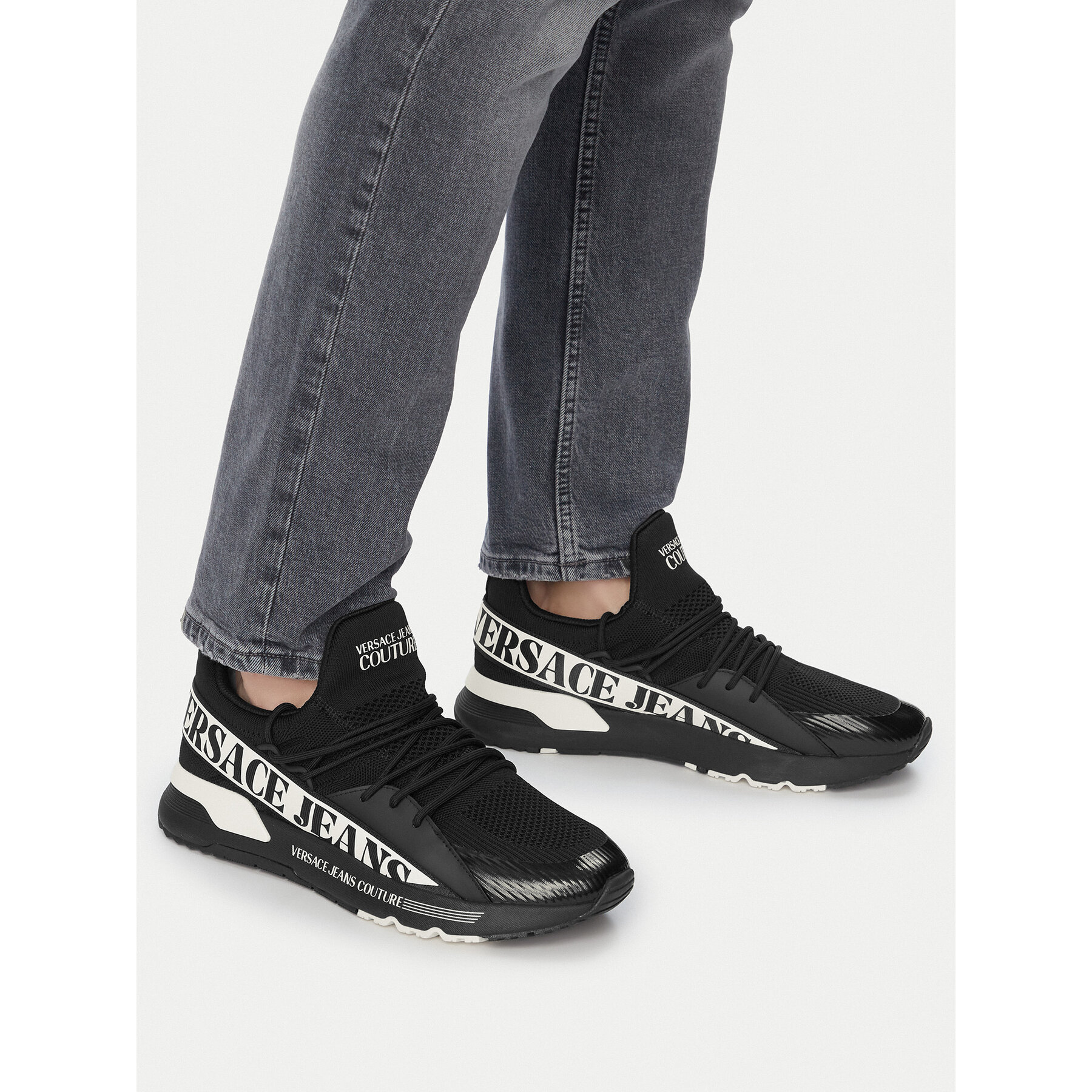 Сникърси Versace Jeans Couture 80YA3SA3 Черен