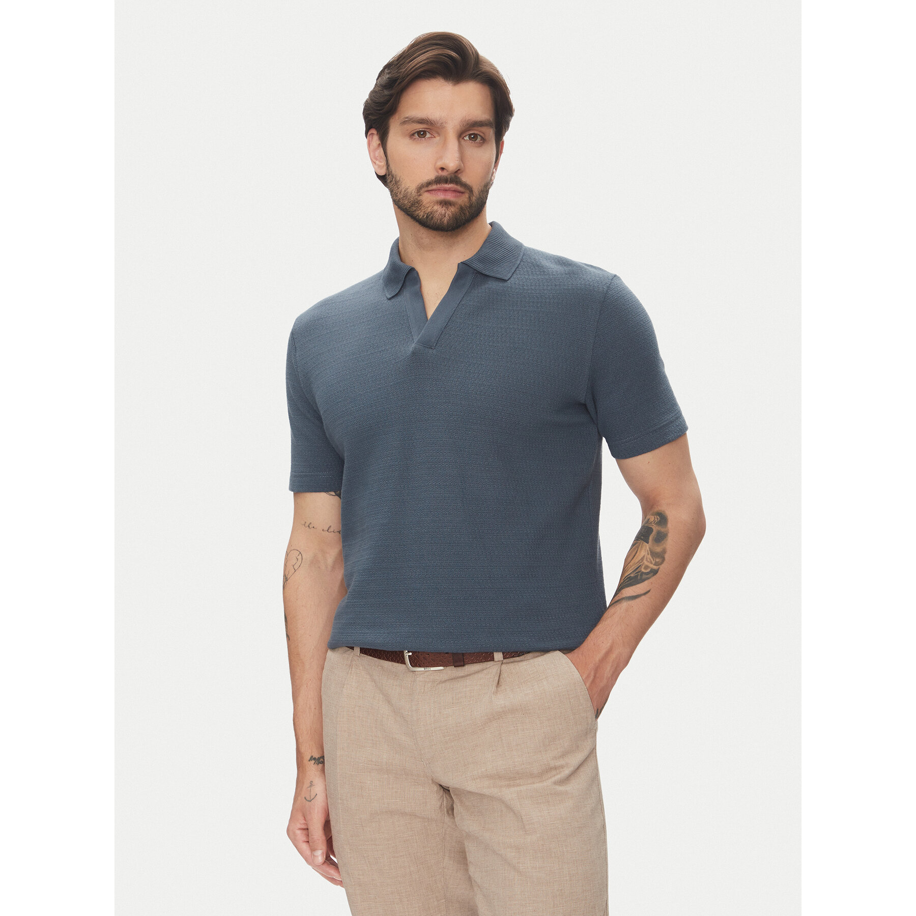 Marc O'Polo Pólóing 524 3021 53176 Kék Regular Fit
