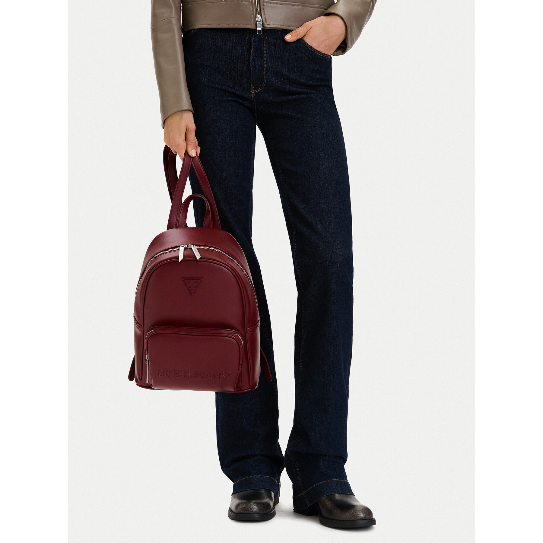 Nahrbtnik Guess Jeans CEO-GUESS-B-011-09 Bordo rdeča