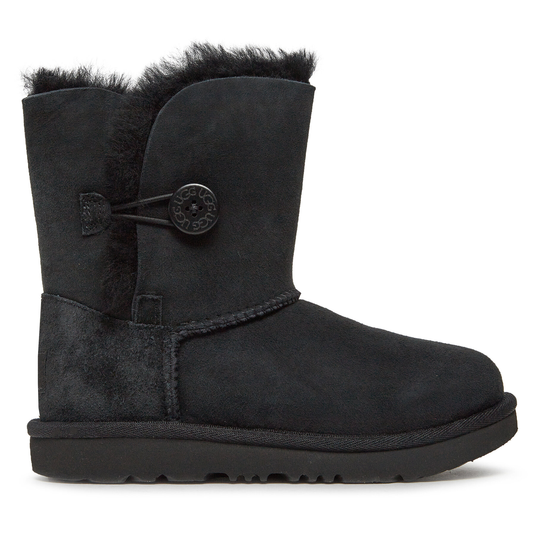 Μπότες Χιονιού Ugg K Bailey Button II 1017400K Μαύρο