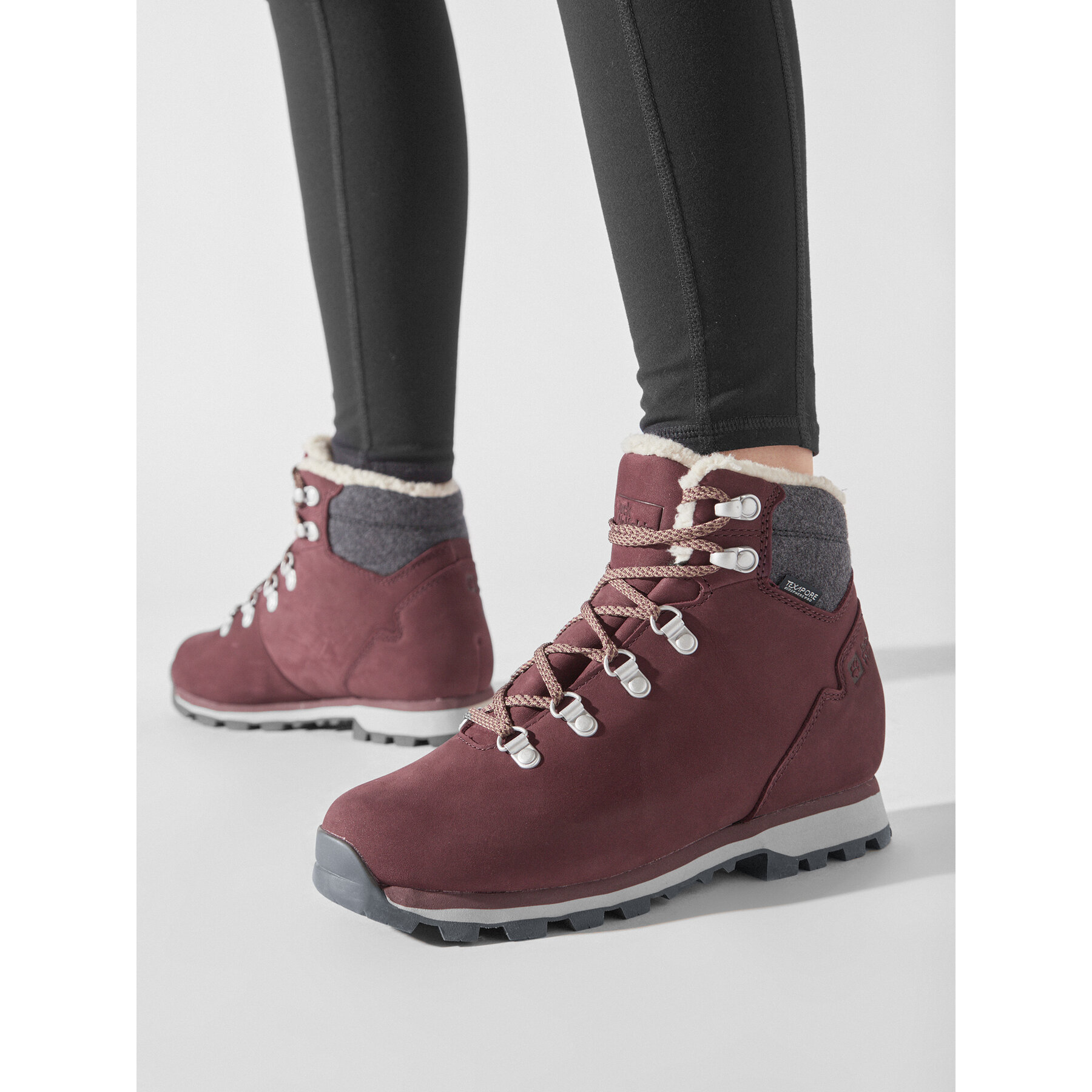 Trekingová obuv Jack Wolfskin Thunder Bay Texapore Mid W 4053681 Bordová