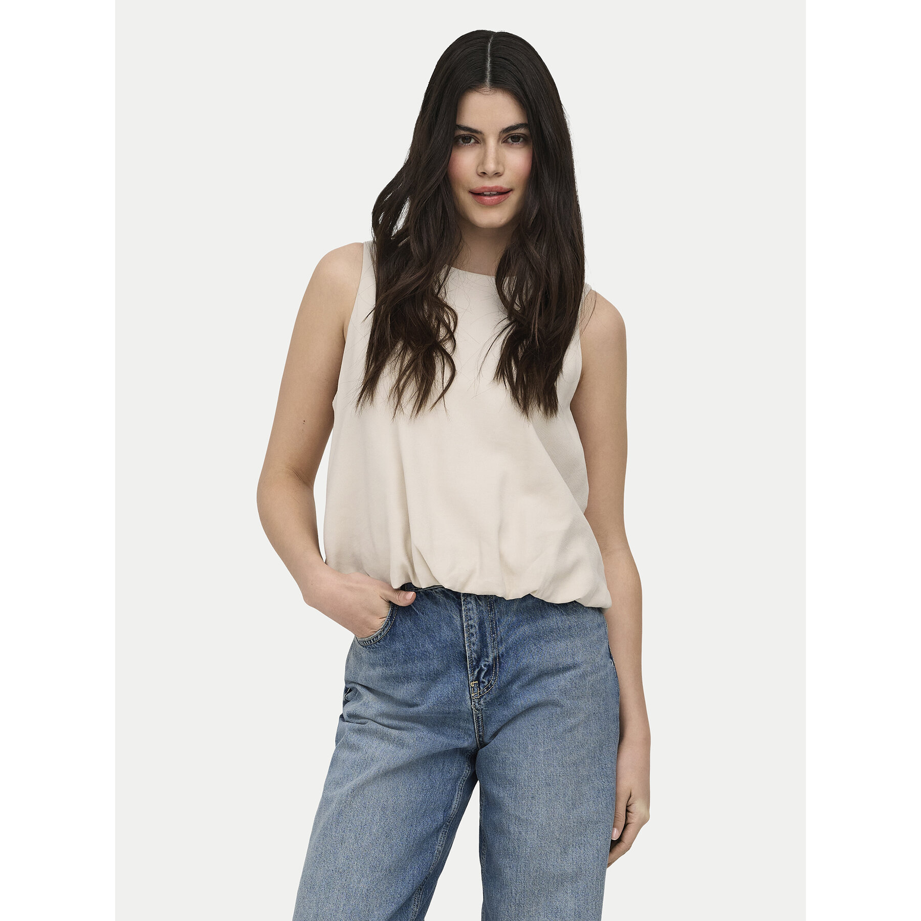 Only Top Aris 15364287 Beige Loose Fit