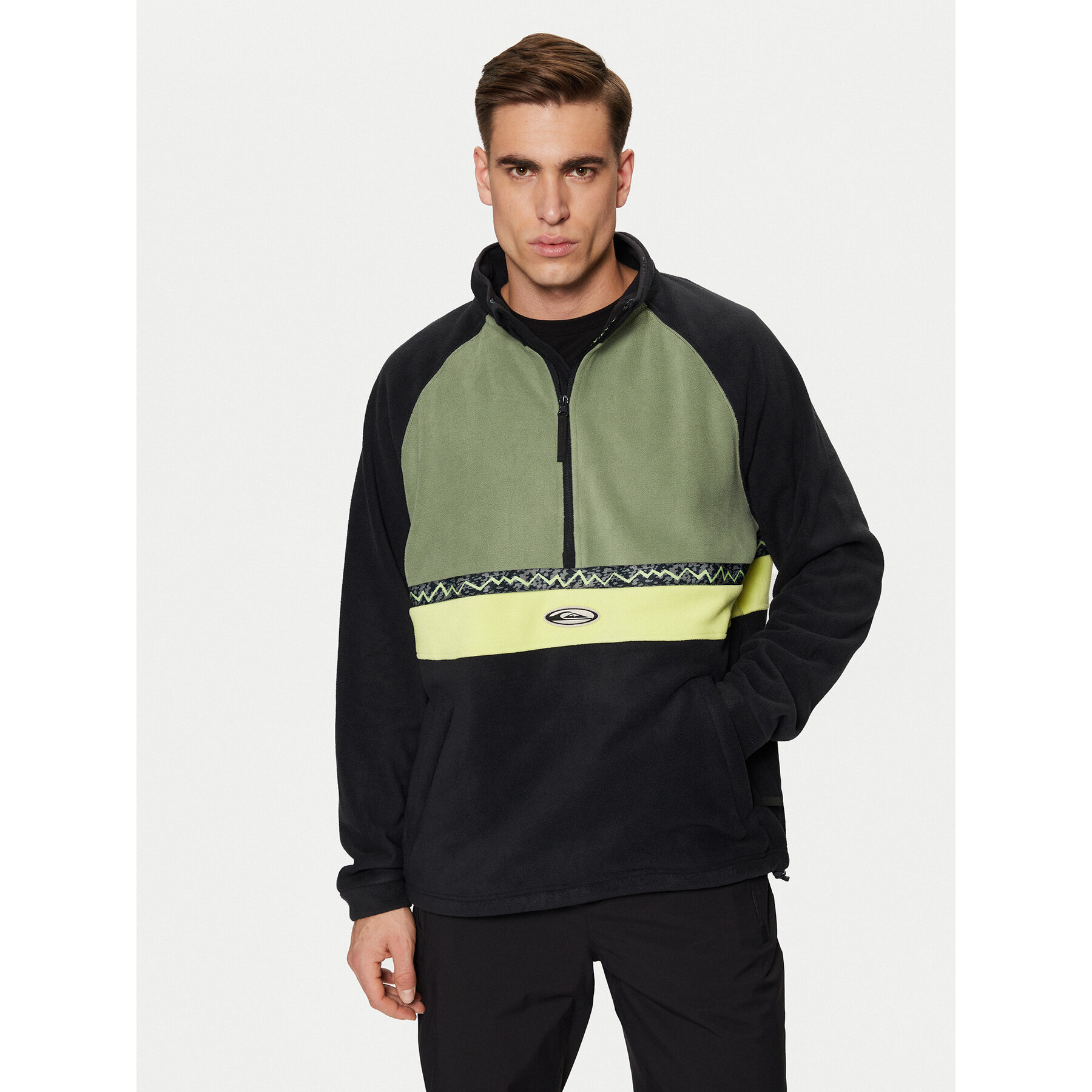 Quiksilver Fleecejacke Champagne Powder EQYFT04978 Schwarz Regular Fit