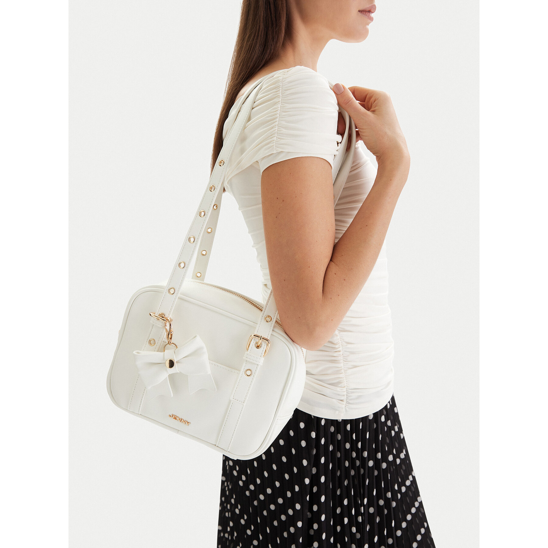 Ročna torba JENNY CEO-JNY-S-002-09 Bela