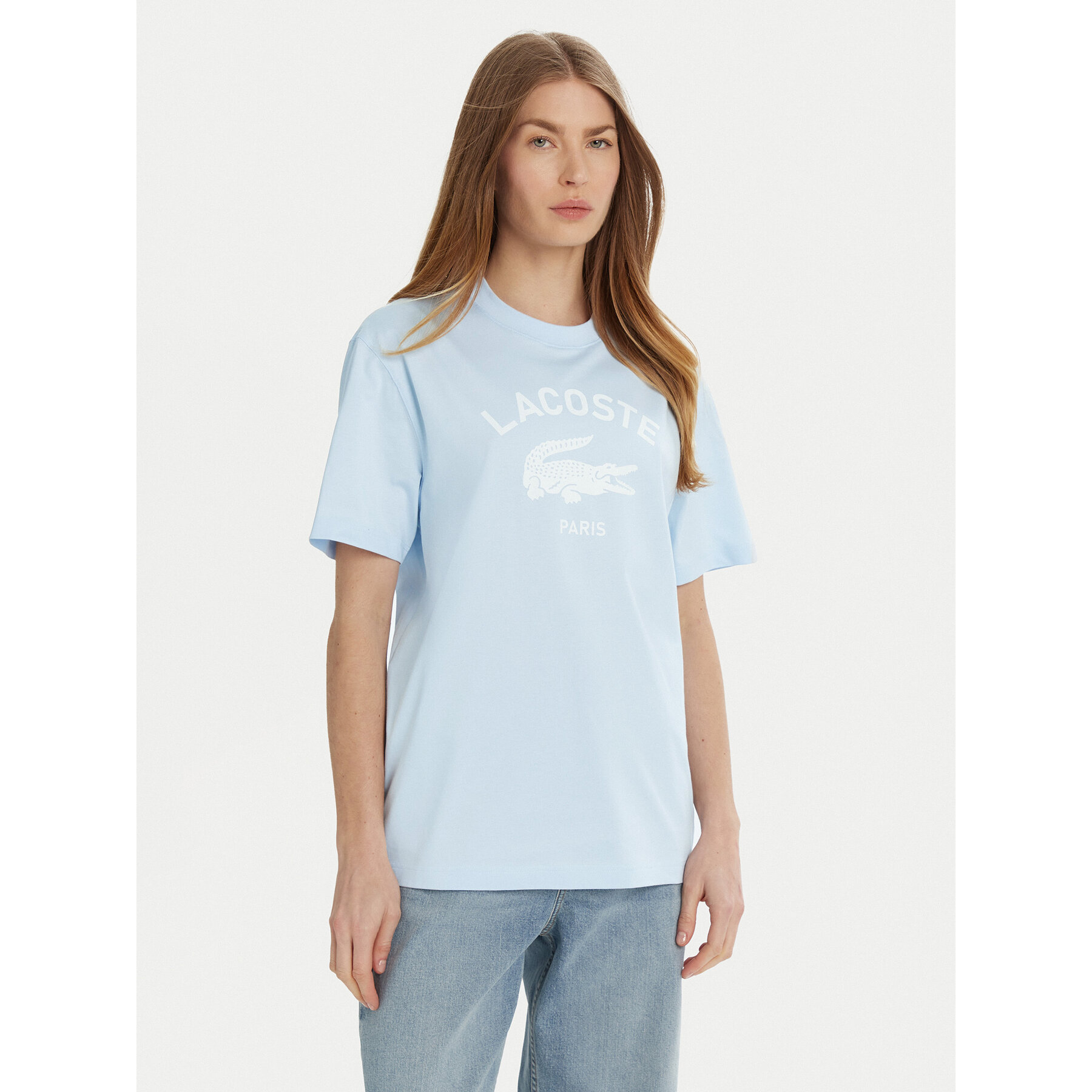 Lacoste T-shirt TH2733 Celeste Regular Fit