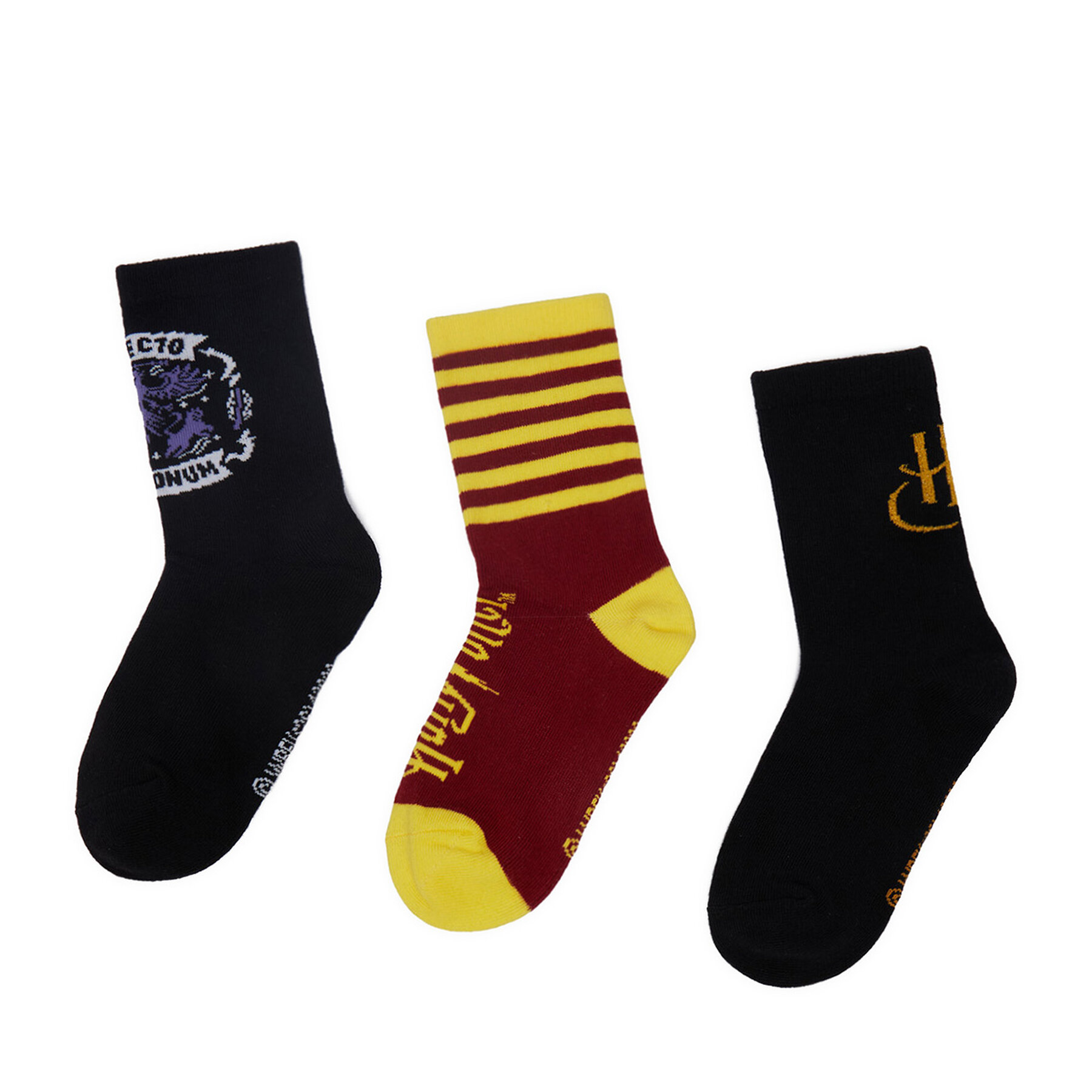 Dlhé ponožky Harry Potter CEO-ACCCS-AW26-308WBHP(3-PACK) Čierna
