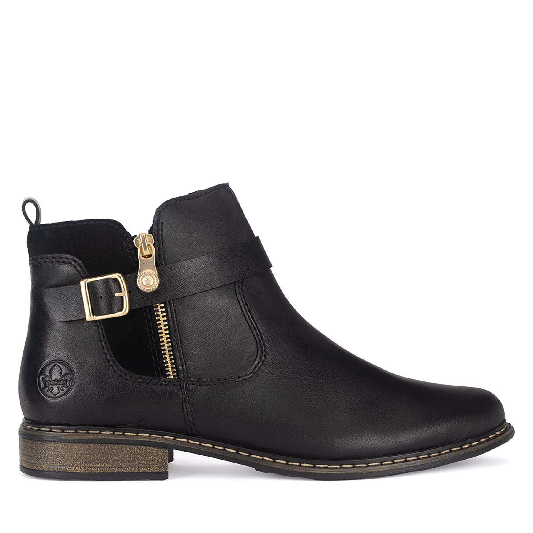 Členková obuv Rieker Z4959-00 Čierna
