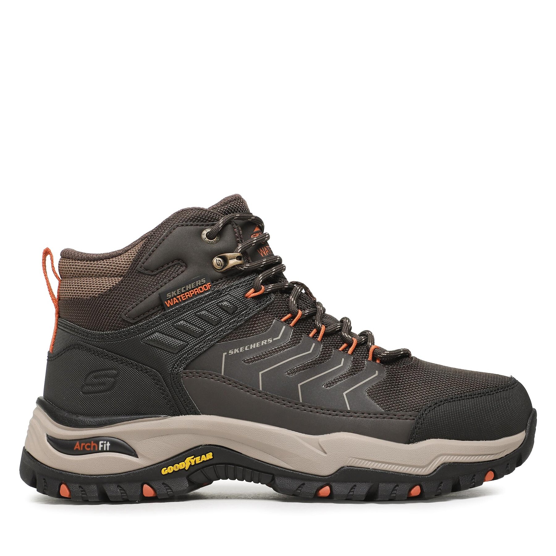Bottes de randonnée Skechers Arch Fit Dawson Raveno 204634/BRN Marron