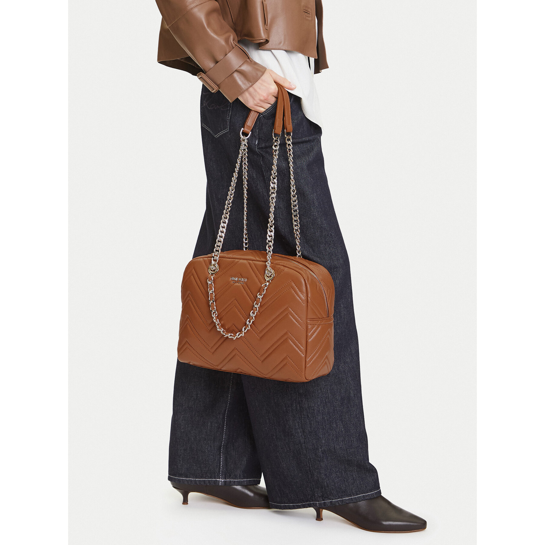 Borsetta Nine West CEO-ALICE-LA482-3468 Marrone