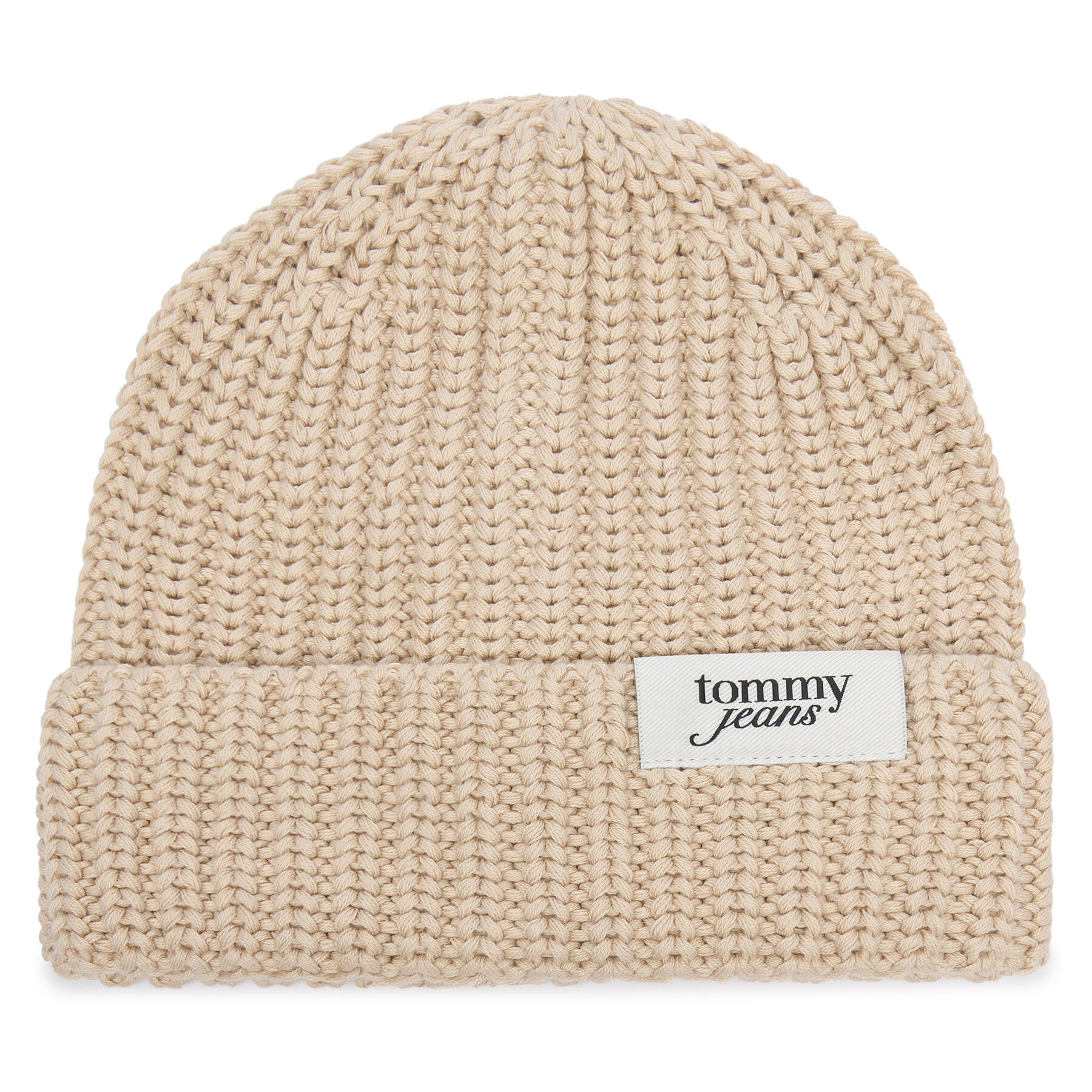 Čiapka Tommy Hilfiger Script AW0AW18972 Krémová