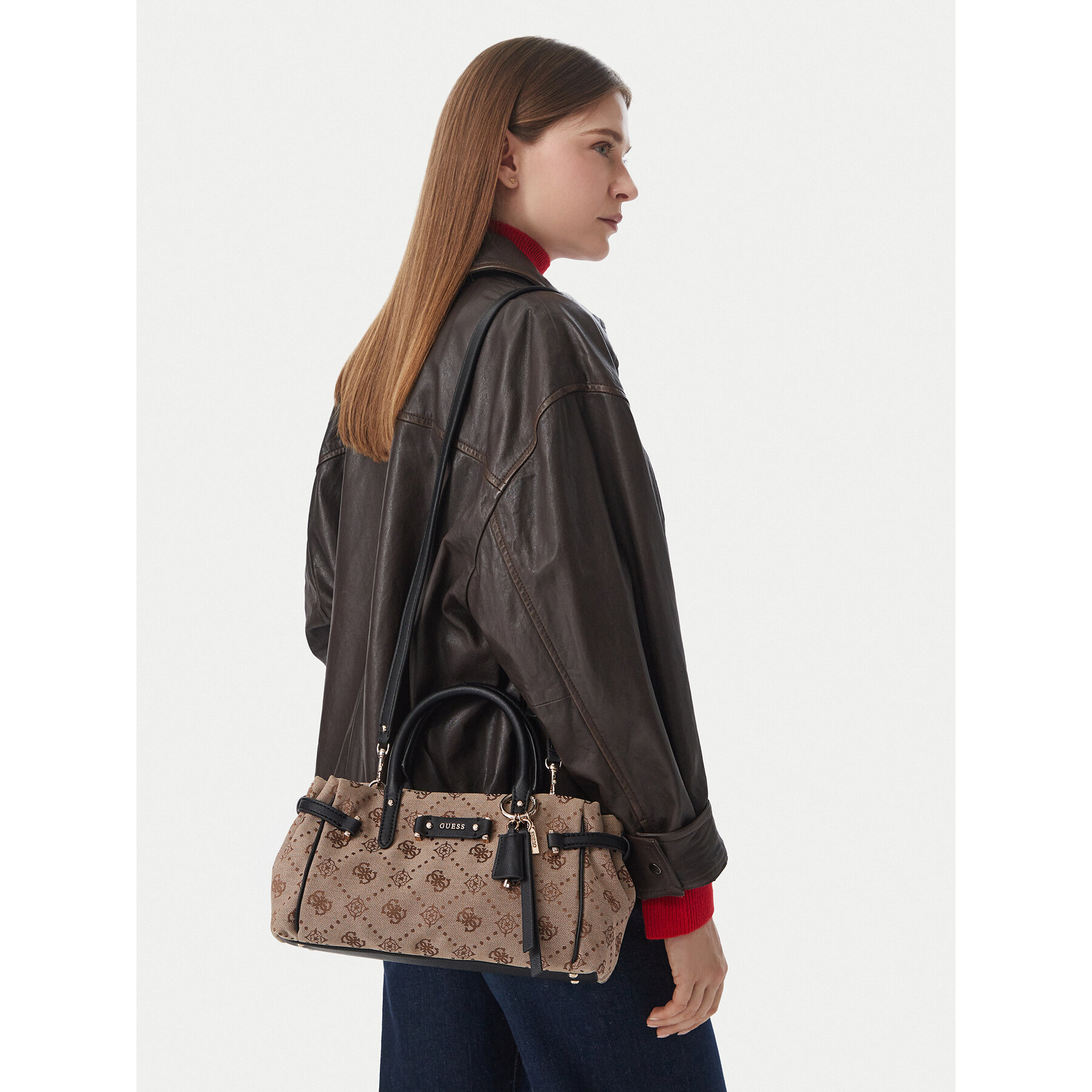 Дамска чанта Guess Dorothy HWJP22 31050 Светлокафяв