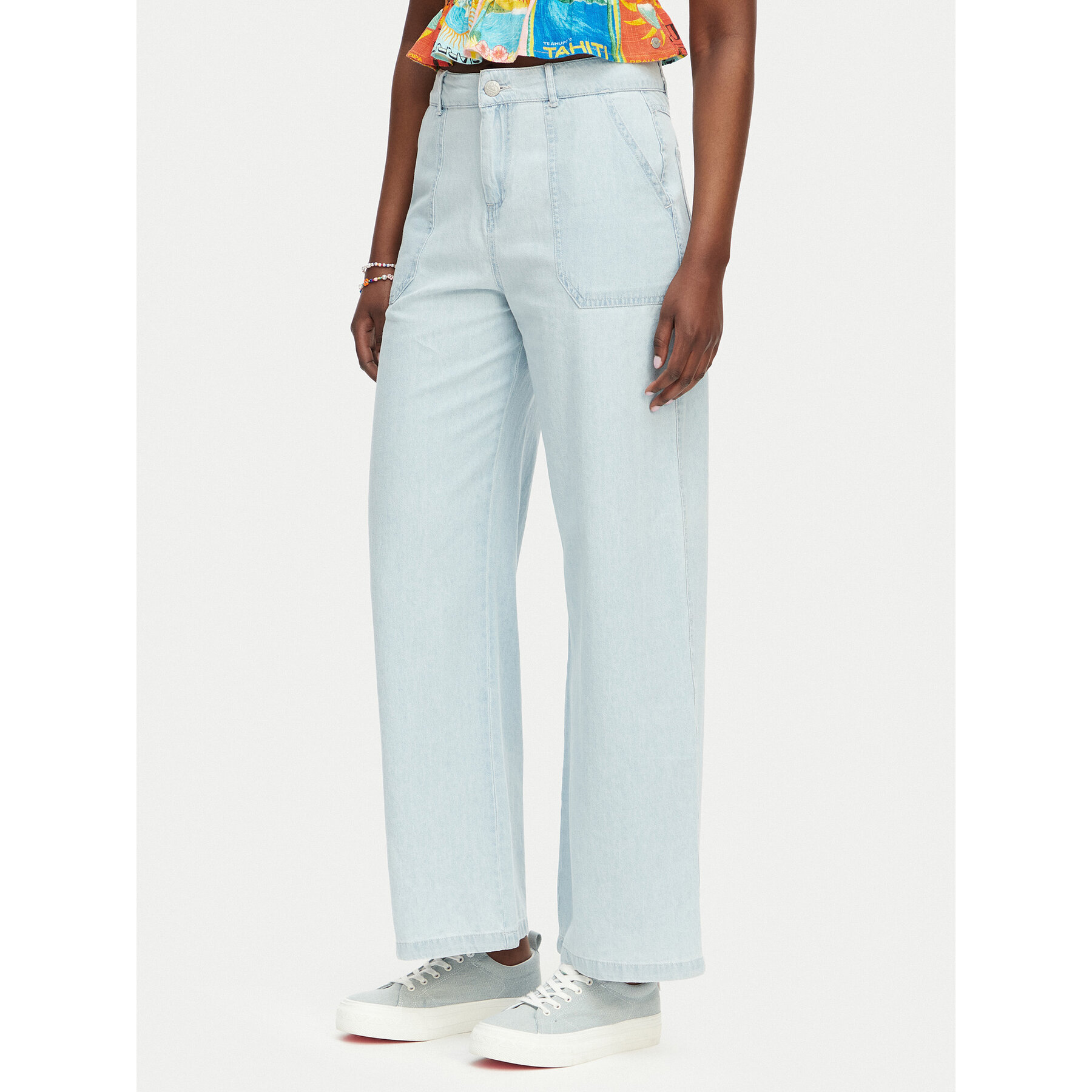 Roxy Jeans Seaside View ERJDP03308 Blau Straight Leg