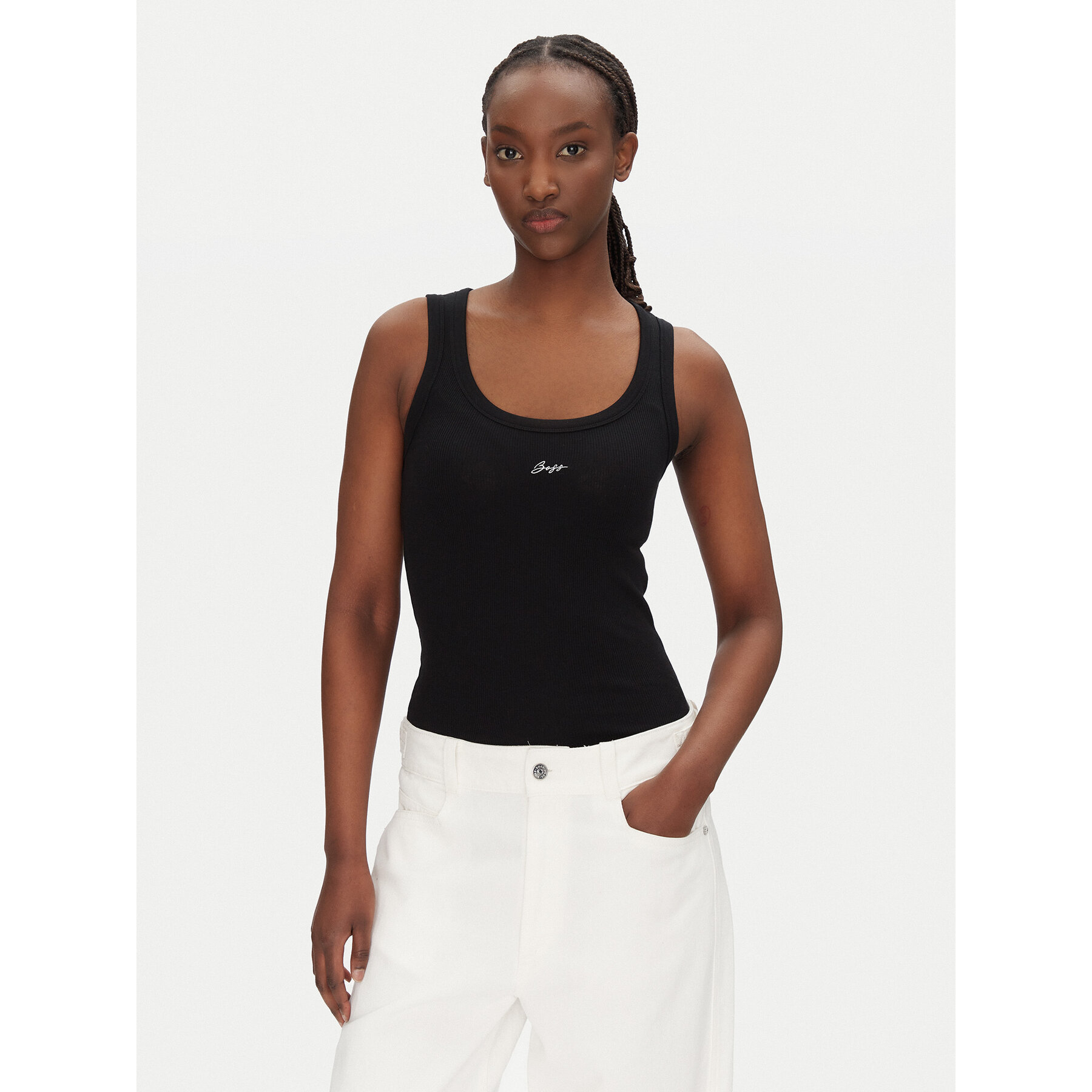 BOSS Top C_Ematite 50547548 Nero Slim Fit