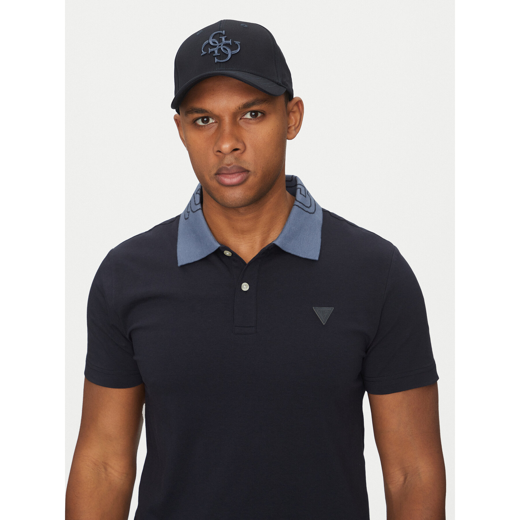 Șapcă Guess M5GZ07 WO07T Bleumarin