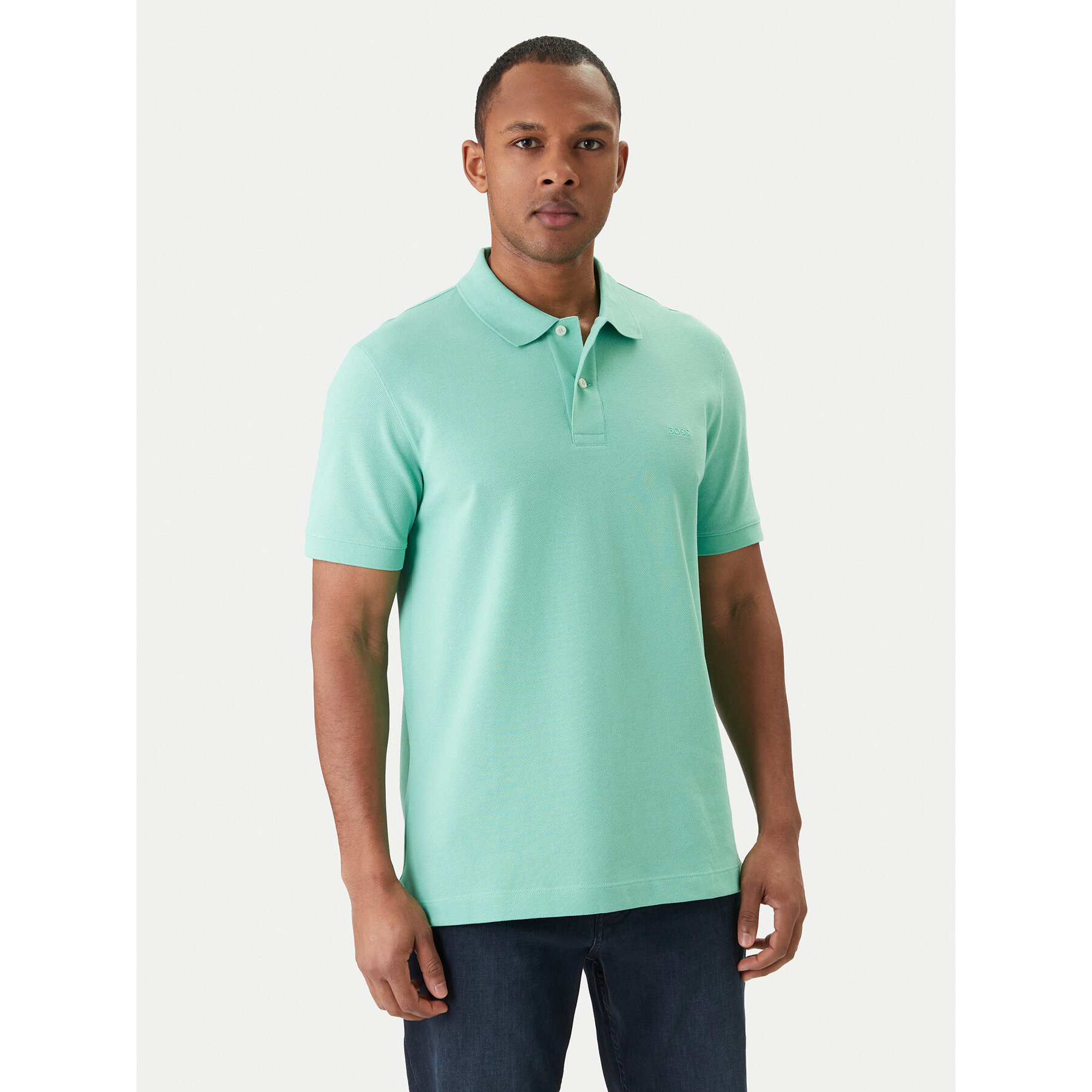 BOSS Poloshirt Pallas 50553564 Grün Regular Fit