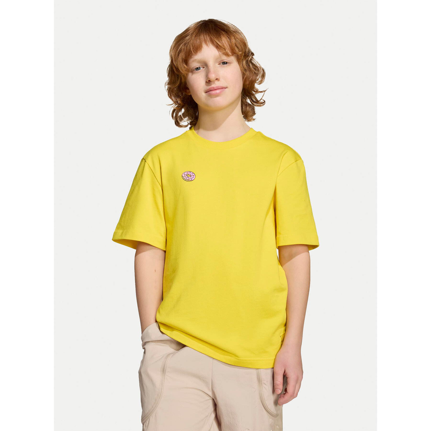 adidas T-shirt The Simpsons Graphics JM0818 Žuta Loose Fit