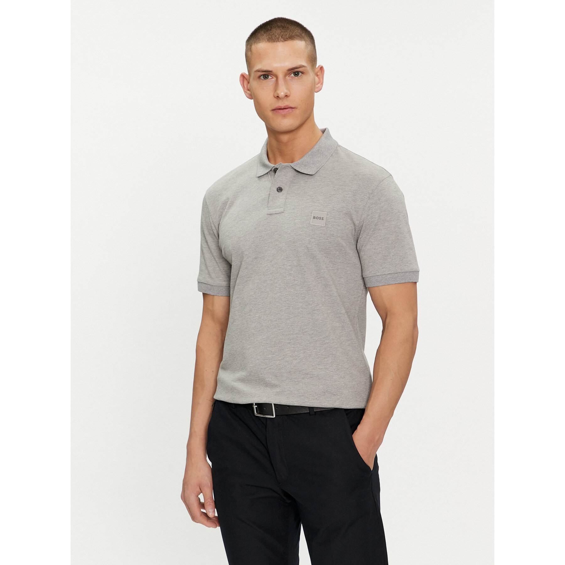 Boss Pólóing Passenger 50507803 Szürke Slim Fit