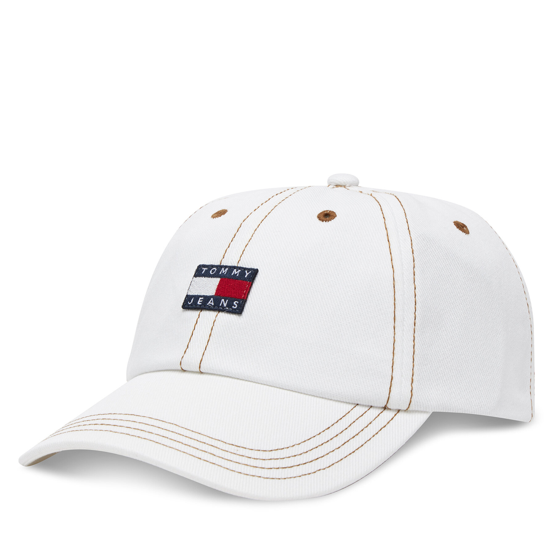 Шапка с козирка Tommy Jeans Heritage AW0AW17572 Екрю