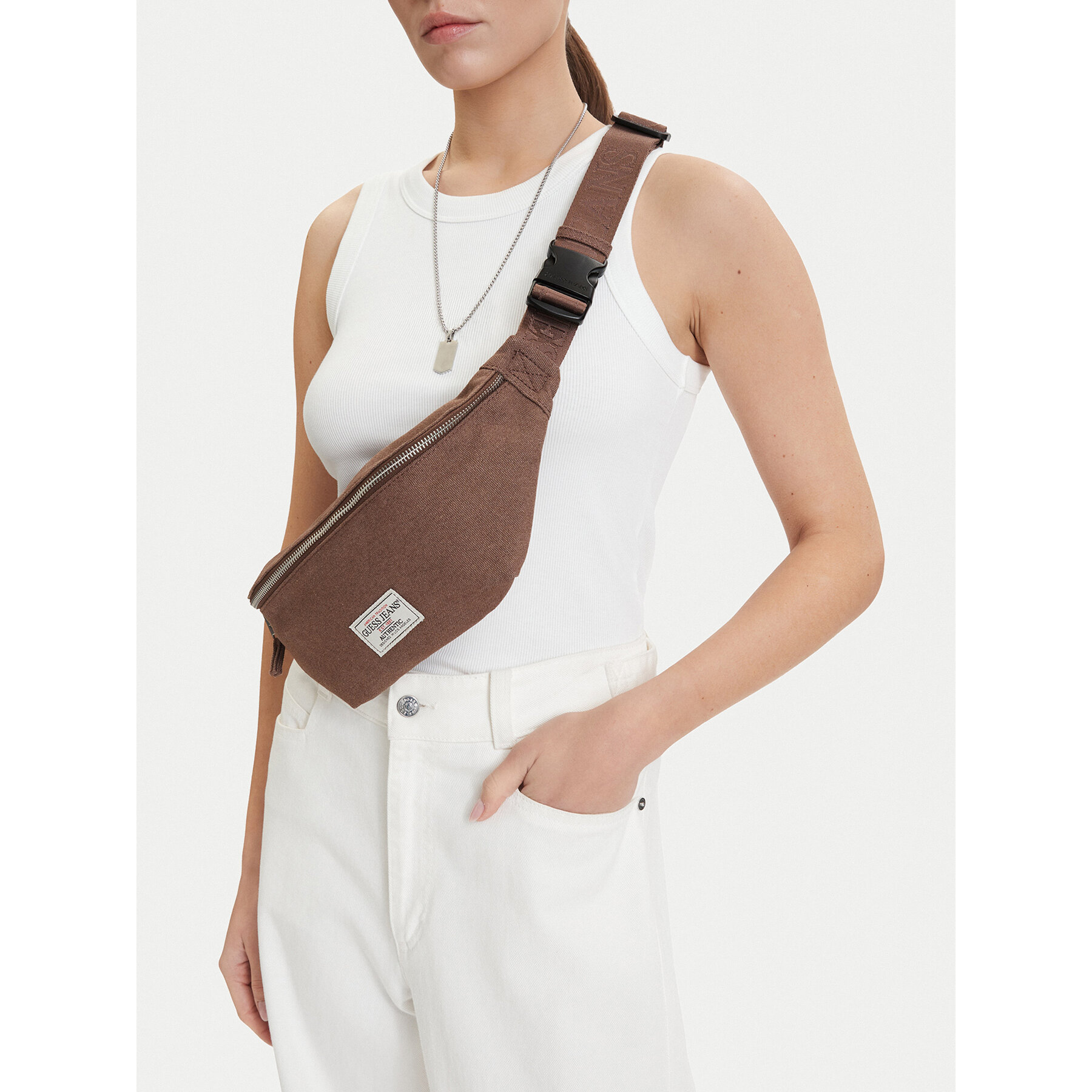 Τσάντα Guess Jeans CWBEO-GUESS-B-017-09 Καφέ