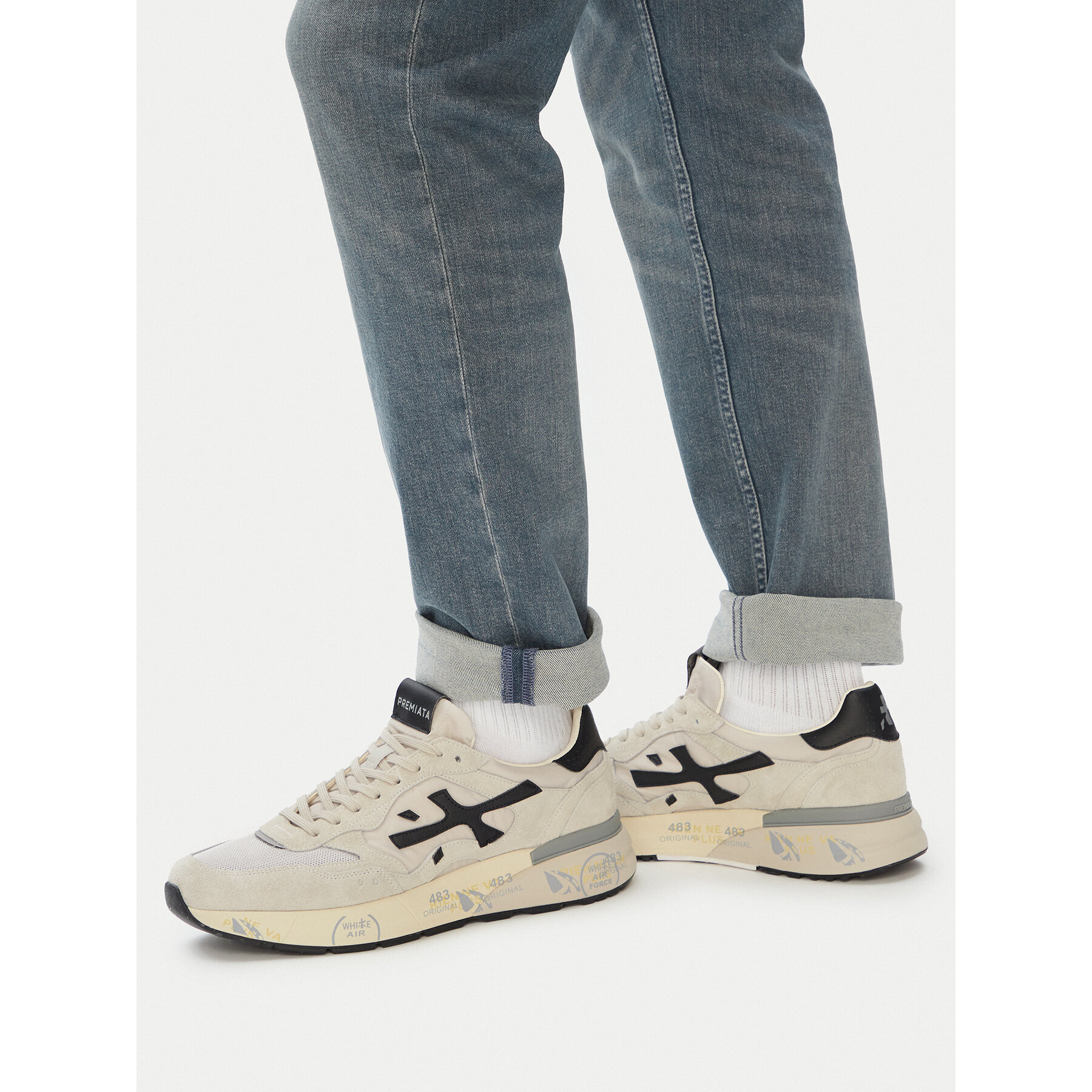 Sneakers Premiata Mick0.1 Var 8236 Gri deschis