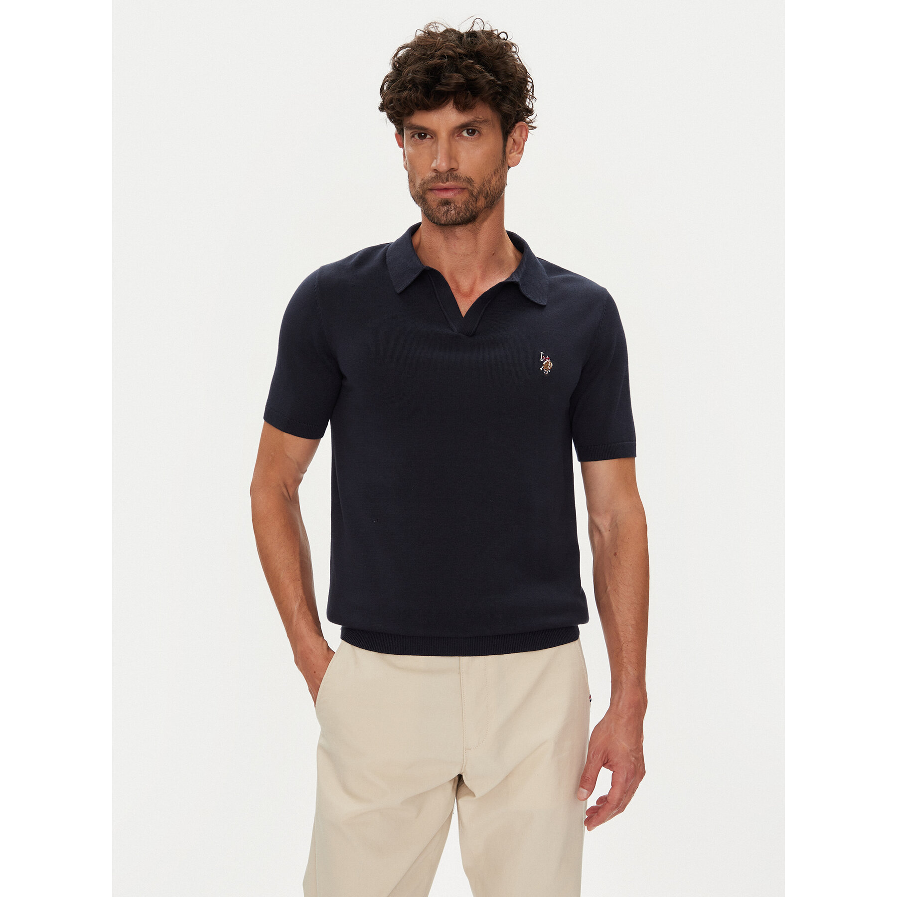 U.S. Polo Assn. Polo MUP3554 Blu scuro Slim Fit