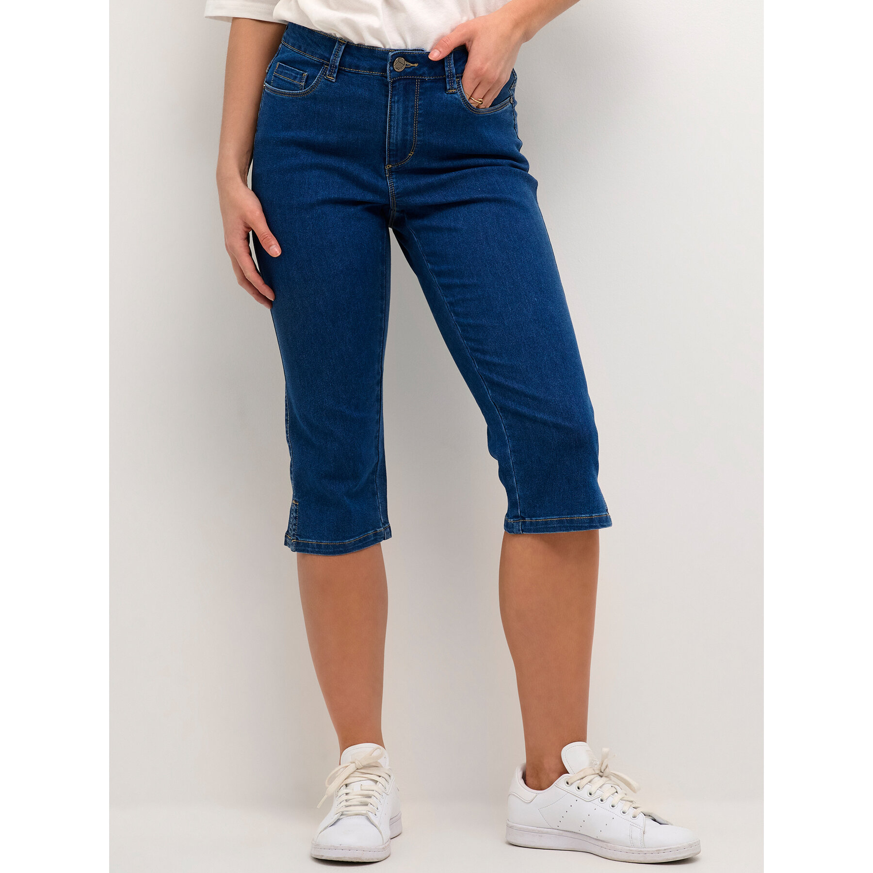 Kaffe Caprihose Vicky 10505521 Blau Slim Fit